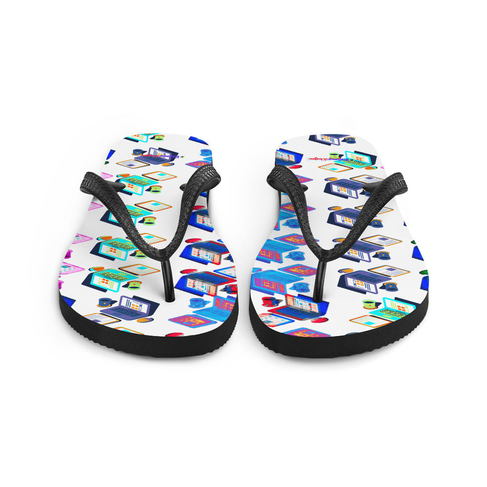 Isomentric Textured Workspace, Calmness Designs, Creative Designs, Flip-Flops