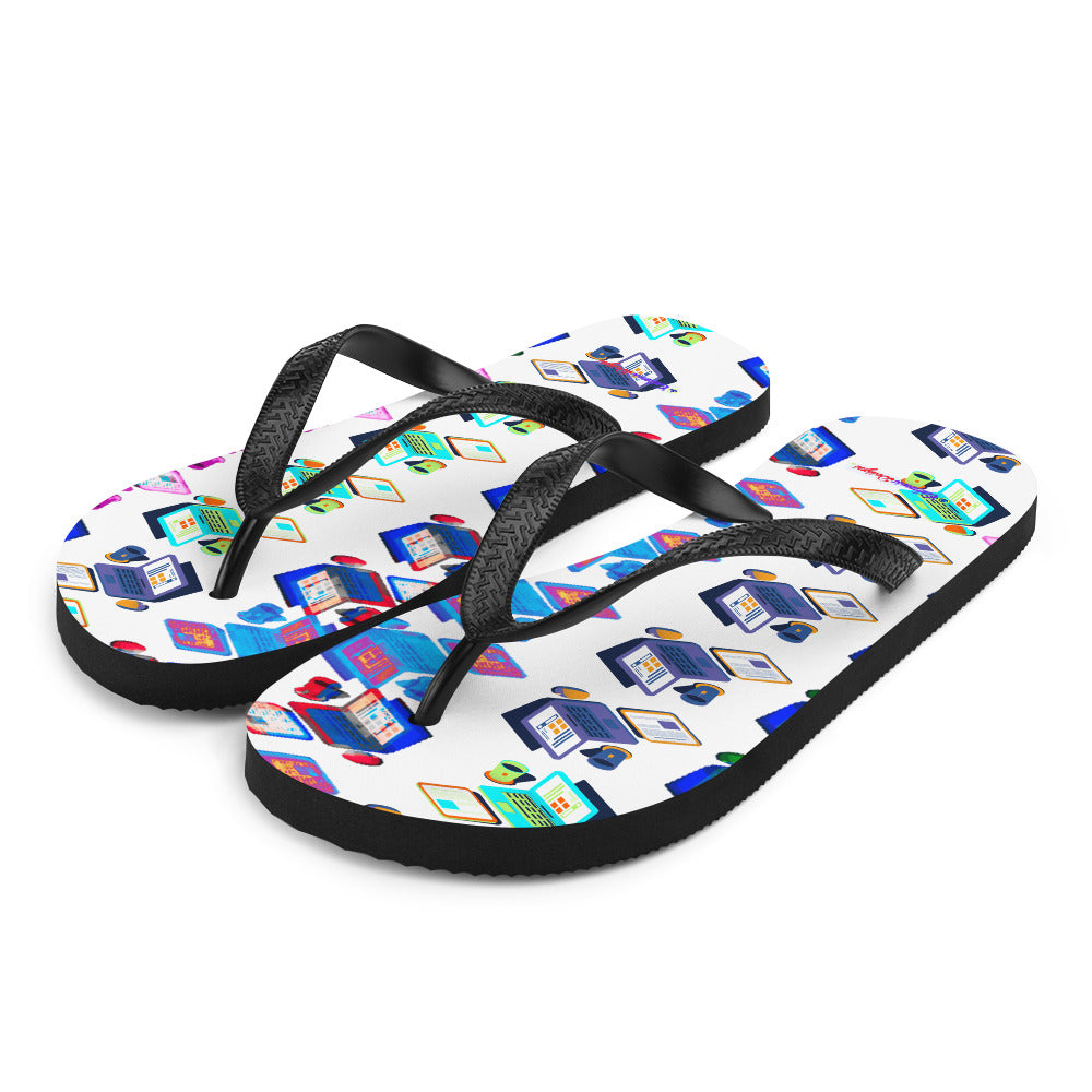 Isomentric Textured Workspace, Calmness Designs, Creative Designs, Flip-Flops
