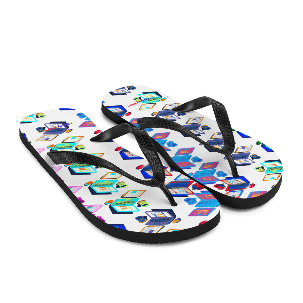 Isomentric Textured Workspace, Calmness Designs, Creative Designs, Flip-Flops