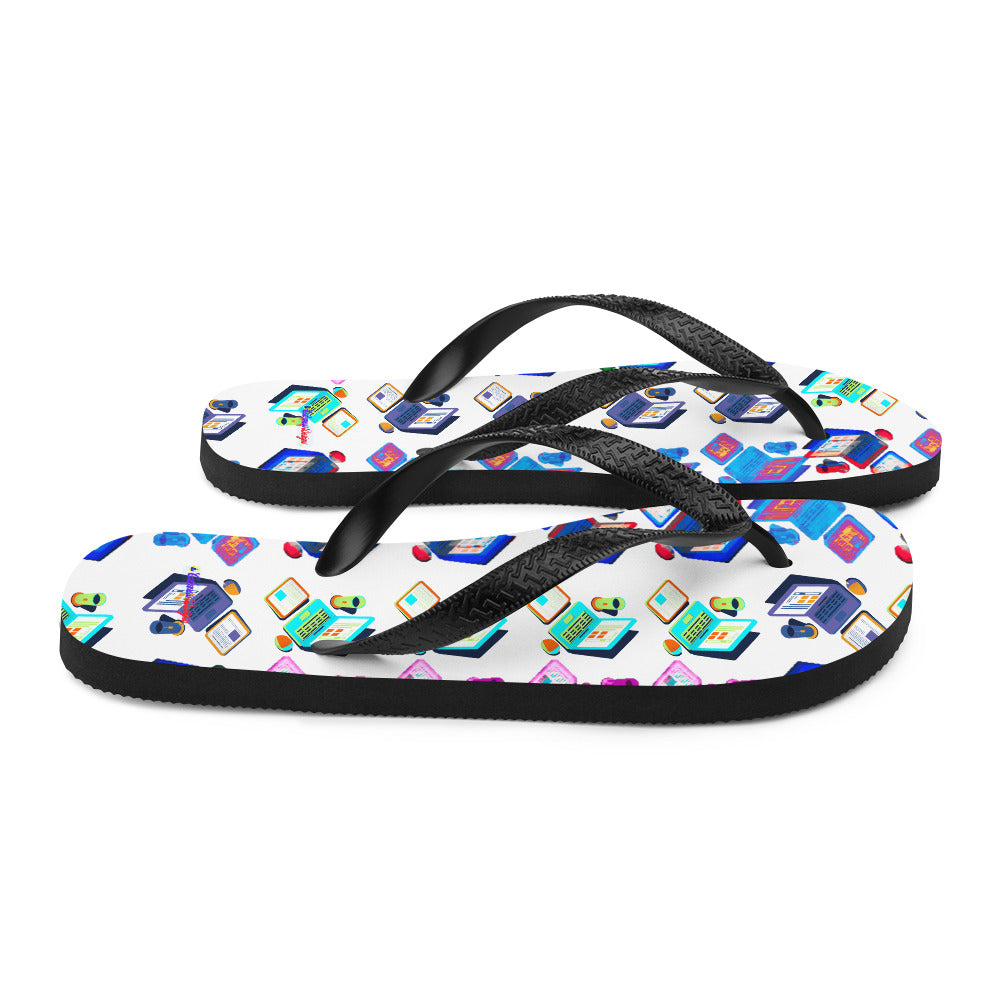 Isomentric Textured Workspace, Calmness Designs, Creative Designs, Flip-Flops