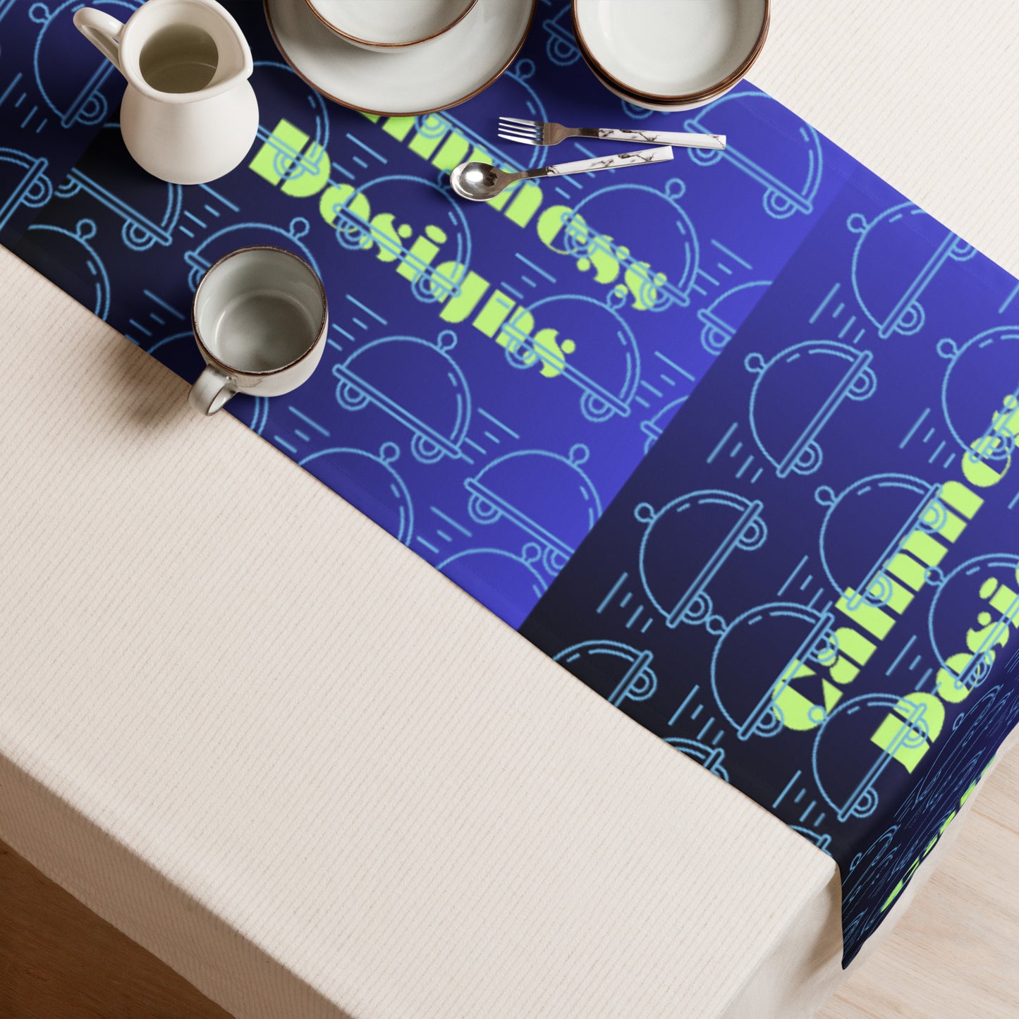Food Delivery Icon Outline Style, CALMNESS DESIGNS, Creative Designer's, Table runner