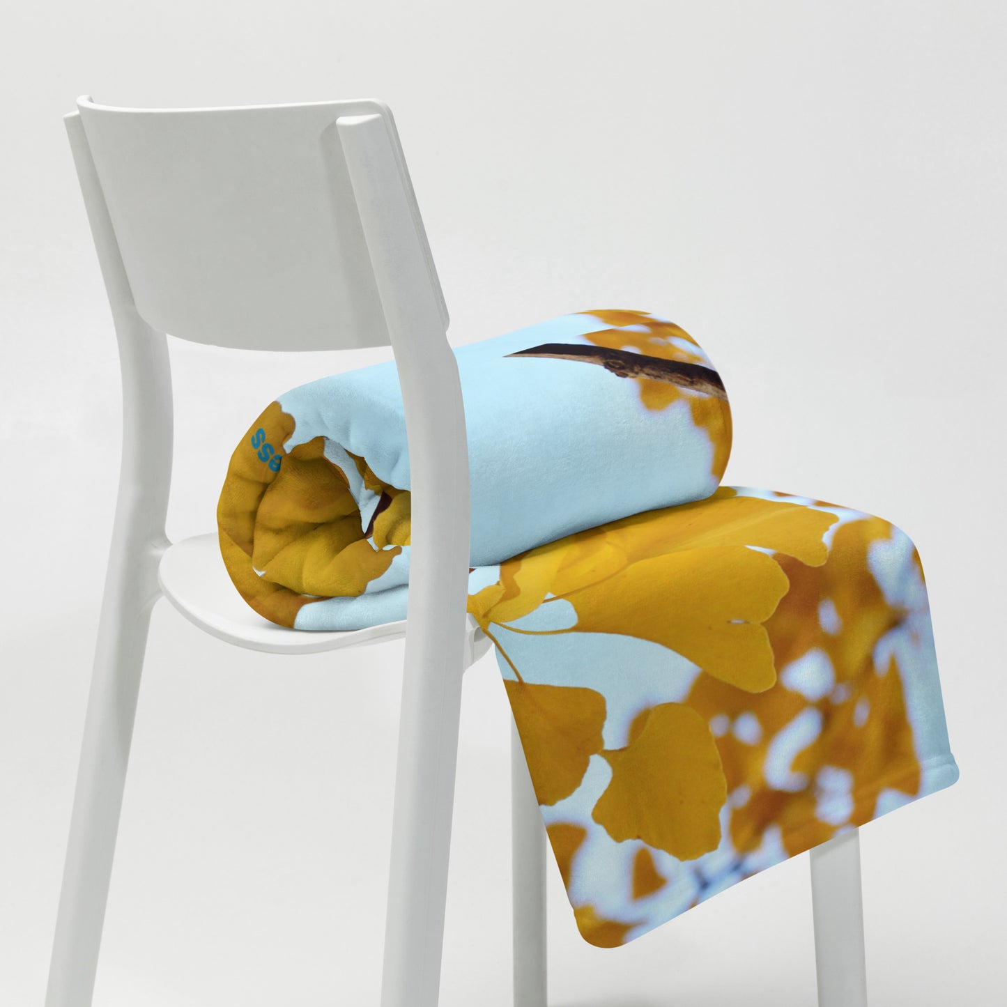 Ginkgo Tree Leaves, Calmness Designs, Throw Blanket
