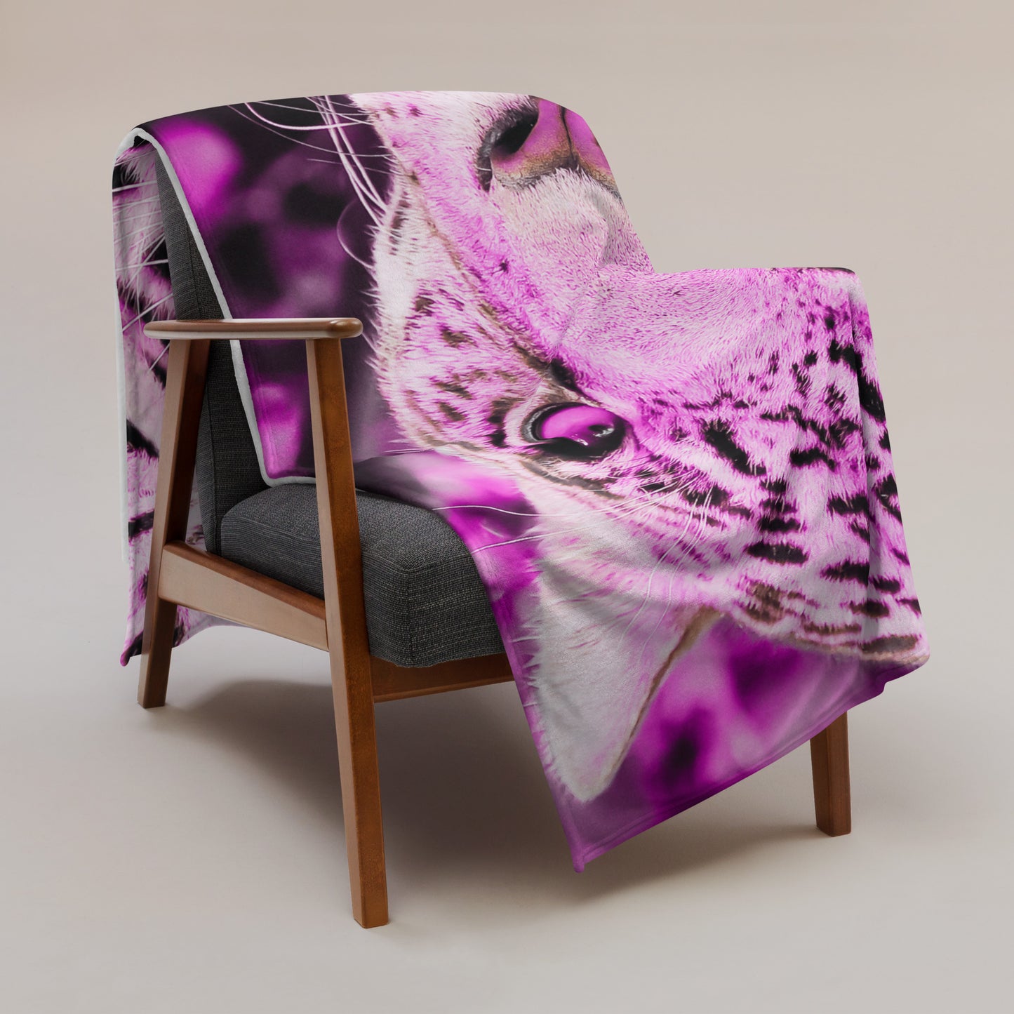 Beautiful Tiger Head Throw Blanket