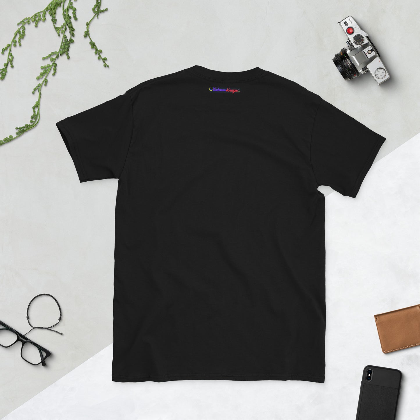 Rose Gold Monogram Floral Flowers, (C D) Calmness Designs, Creative Designs, Short-Sleeve Unisex T-Shirt