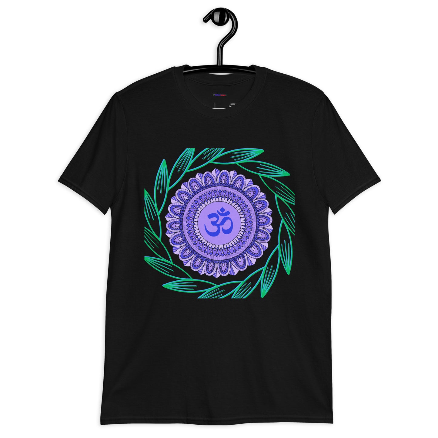 Mandala On Ornament, Calmness Designs, Short-Sleeve Unisex T-Shirt
