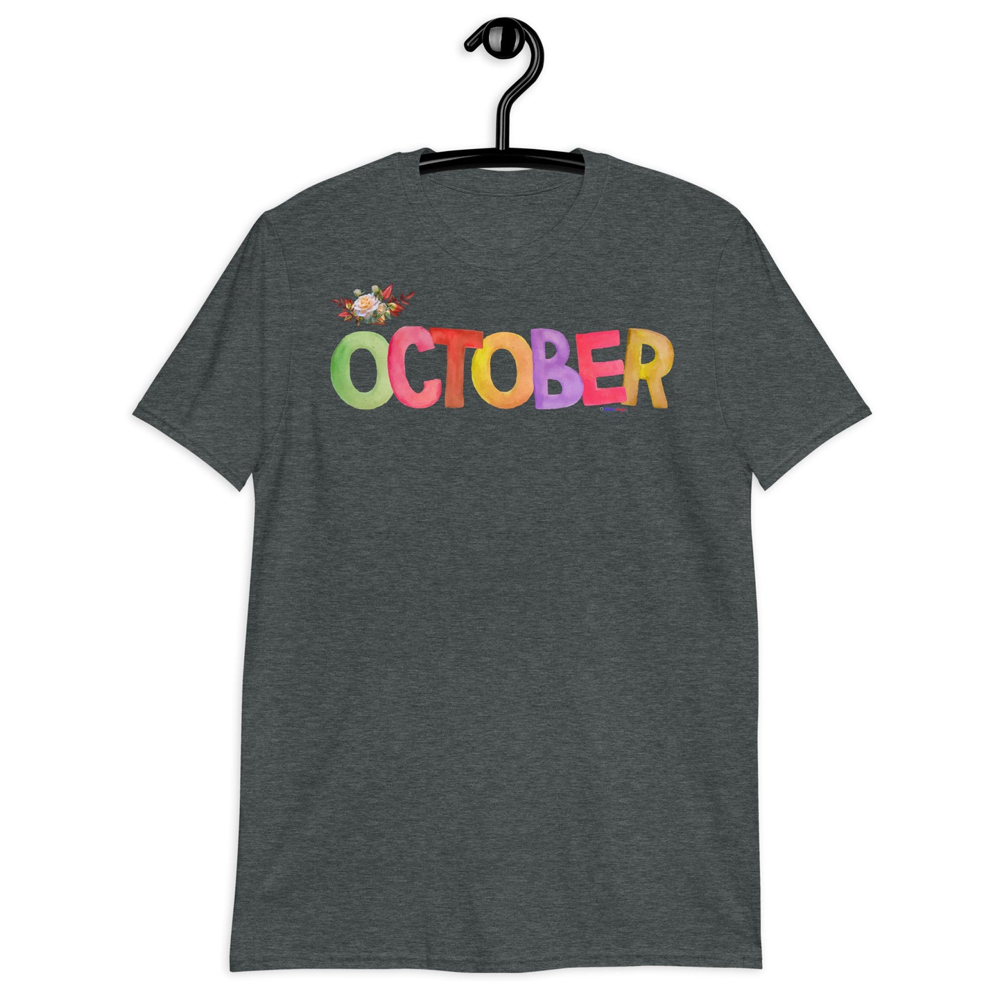 October, Calmness Designs, Short-Sleeve Unisex T-Shirt