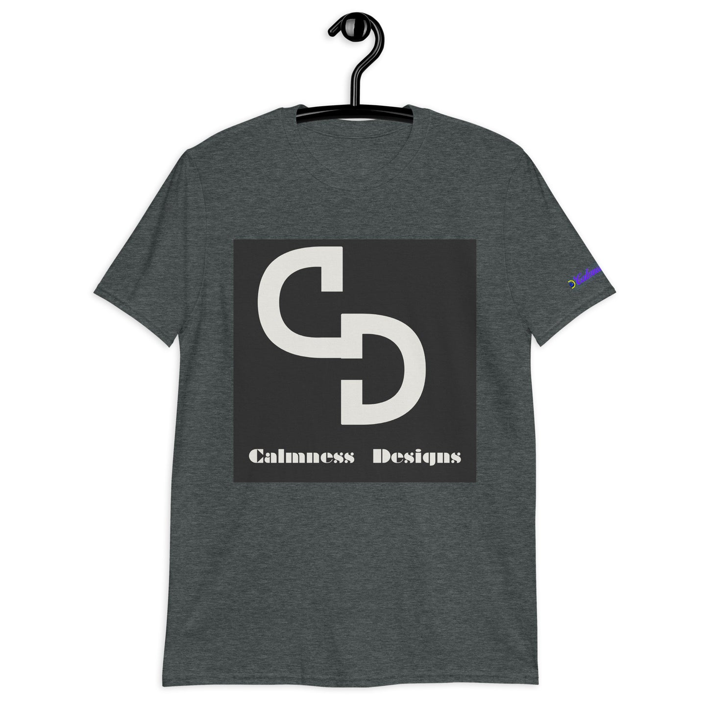 Calmness Designs, (C D) Logo, Creative Designs, Short-Sleeve Unisex T-Shirt