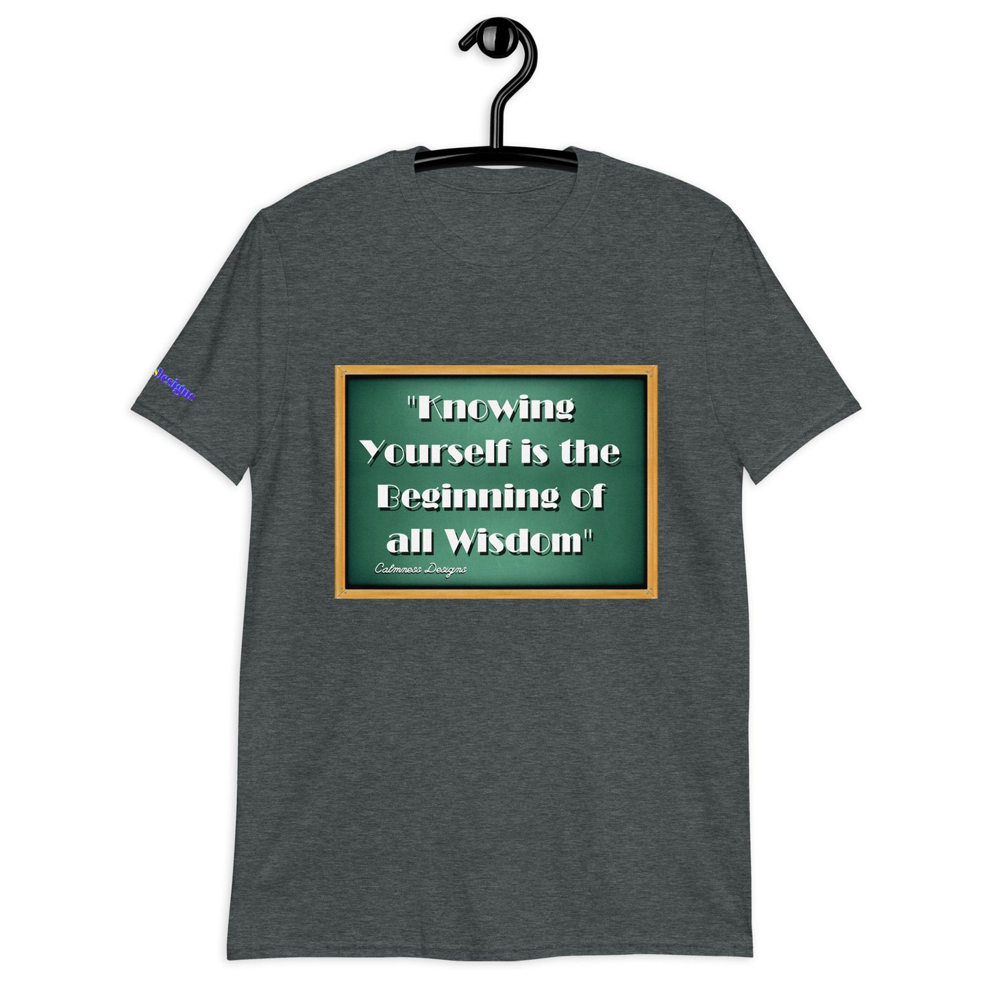 "Knowing Yourself is the Beginning of all Wisdom" Short-Sleeve Unisex T-Shirt