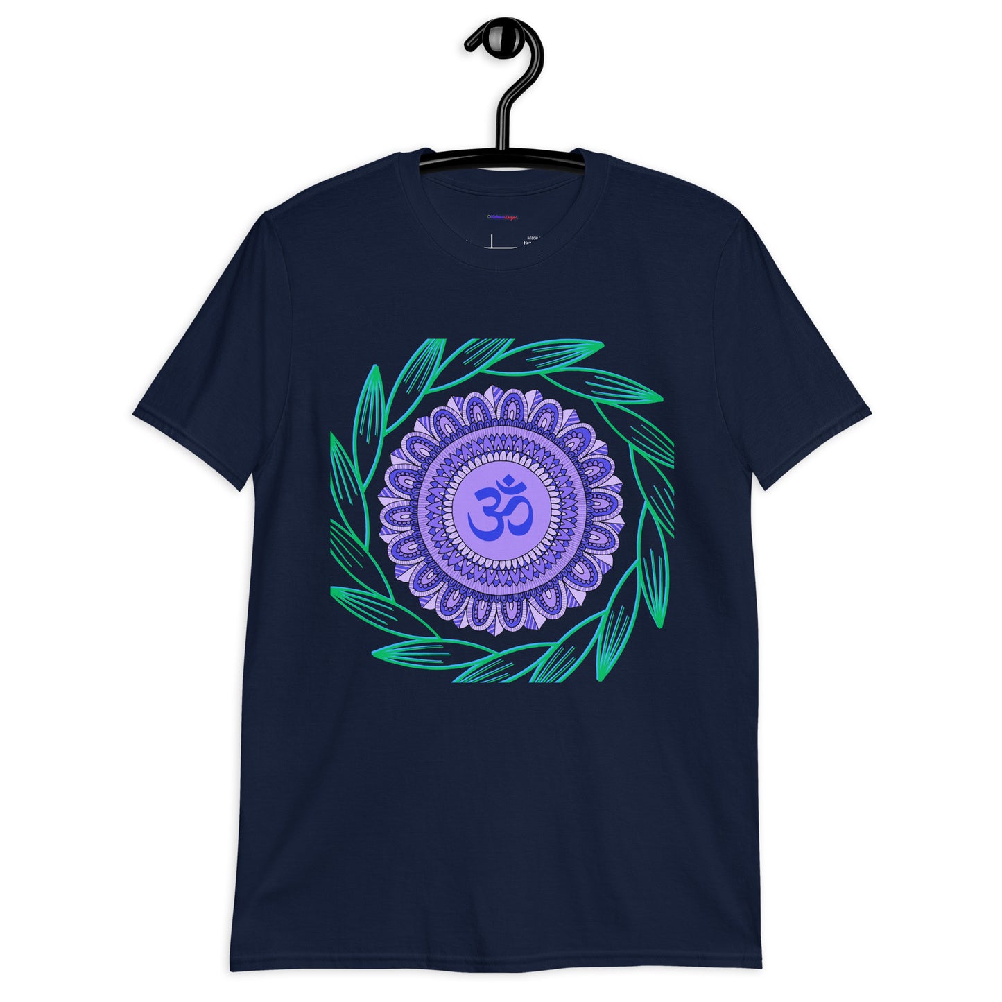 Mandala On Ornament, Calmness Designs, Short-Sleeve Unisex T-Shirt