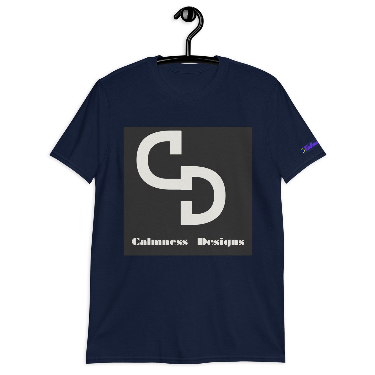 Calmness Designs, (C D) Logo, Creative Designs, Short-Sleeve Unisex T-Shirt