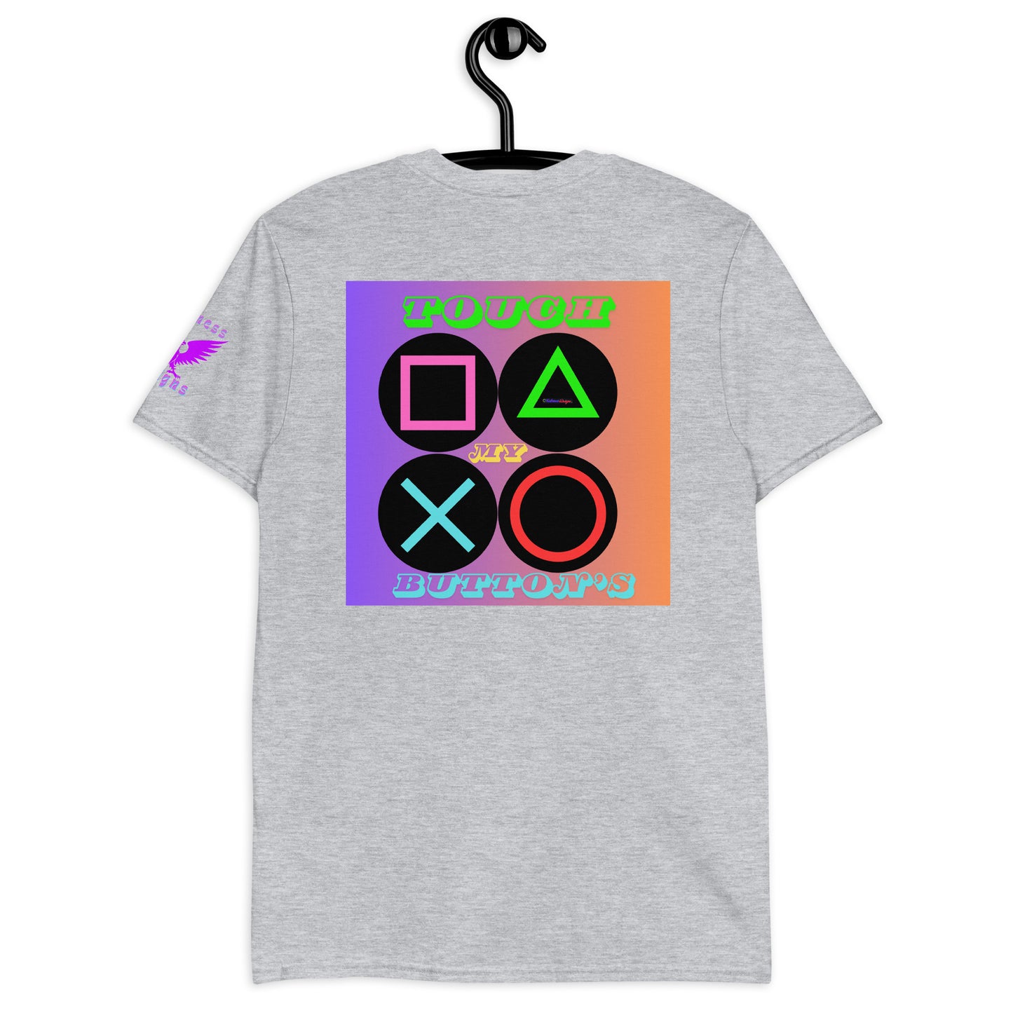 Touch My Button's, Controller Button's, CALMNESS DESIGNS, Creative Designer's, Short-Sleeve Unisex T-Shirt