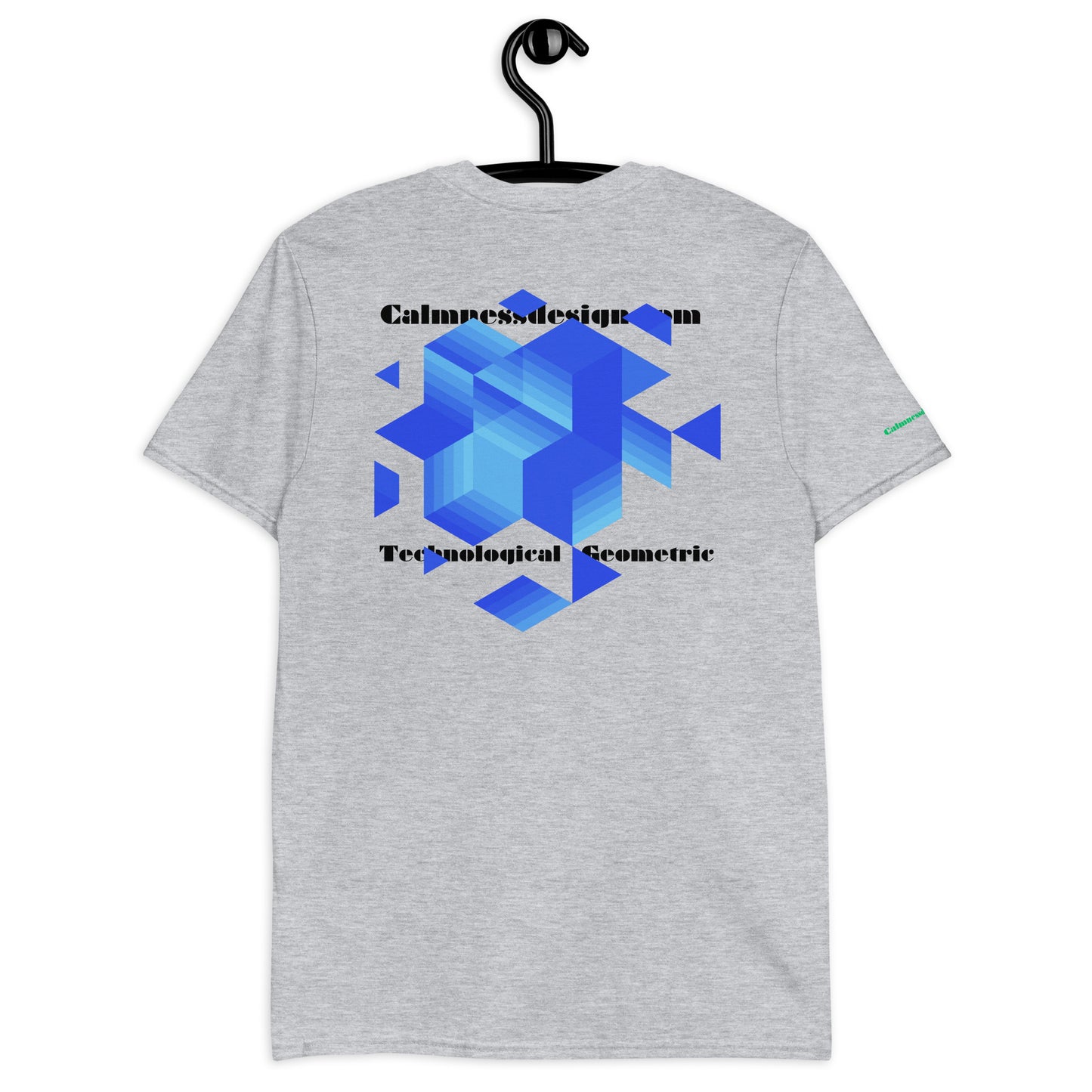 Technological and Geometric Element, Calmnessdesign.COM, Short-Sleeve Unisex T-Shirt