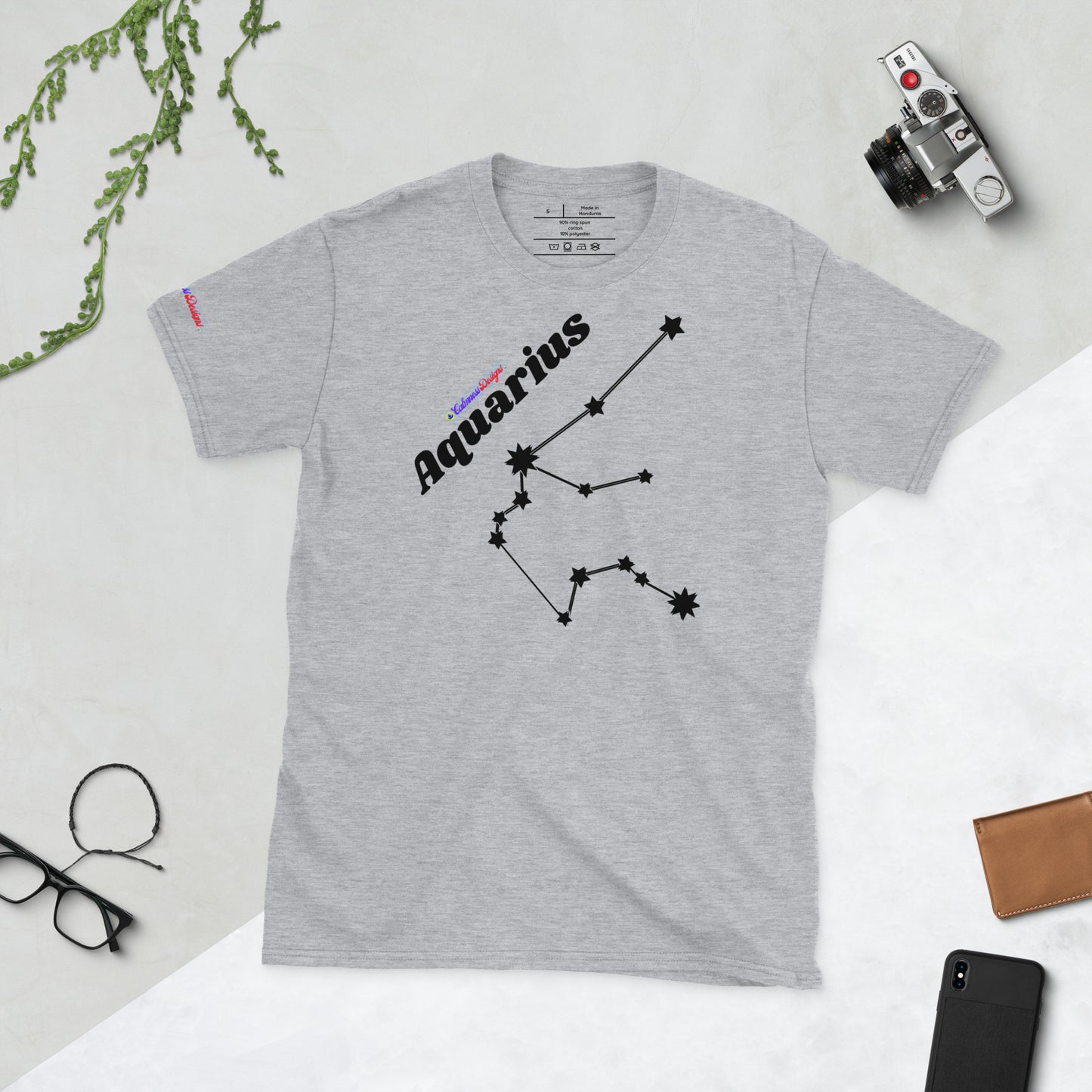 Aquarius, Calmness Designs, Short-Sleeve Unisex T-Shirt