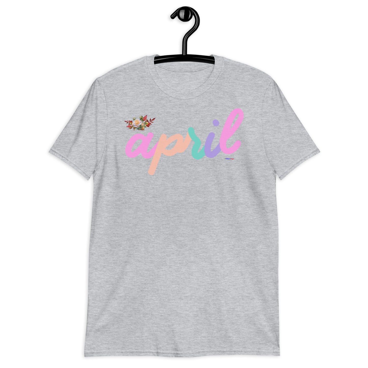 April, Calmness Designs, Short-Sleeve Unisex T-Shirt