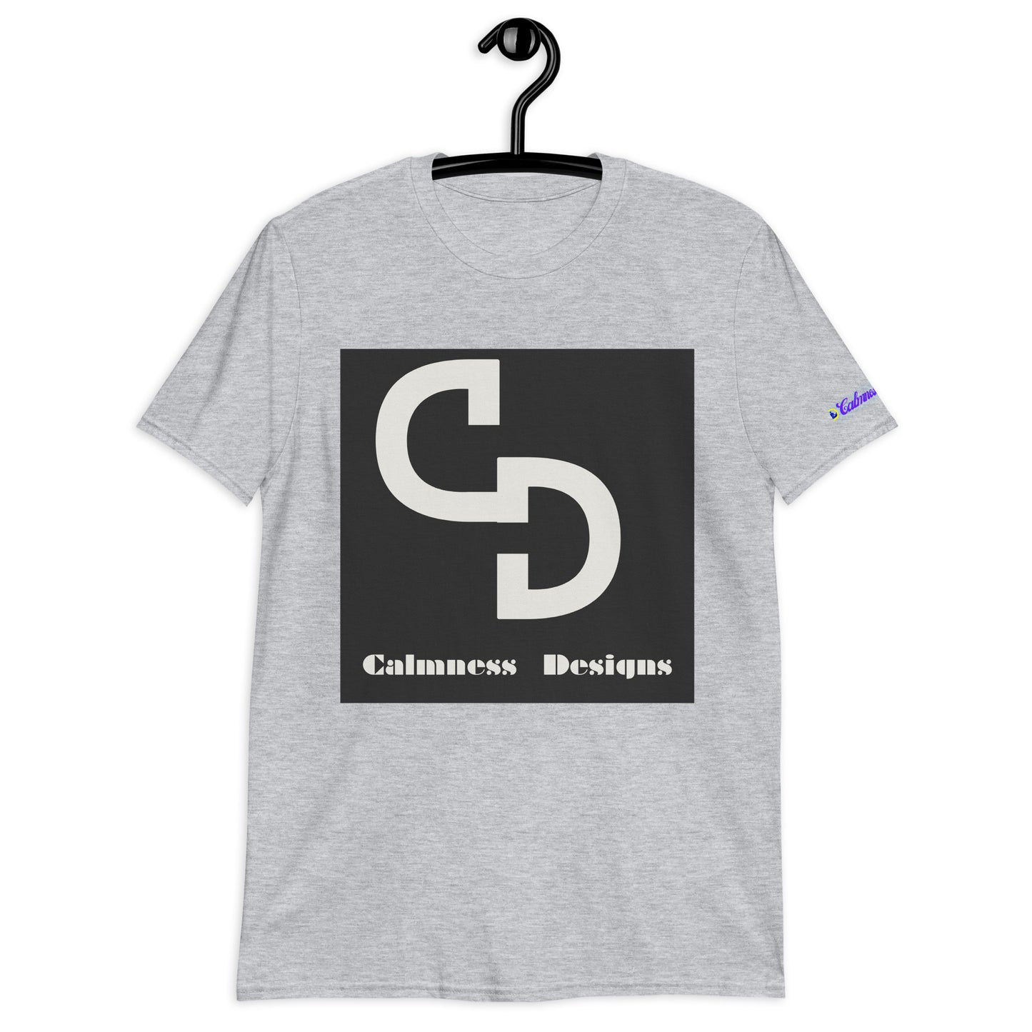 Calmness Designs, (C D) Logo, Creative Designs, Short-Sleeve Unisex T-Shirt
