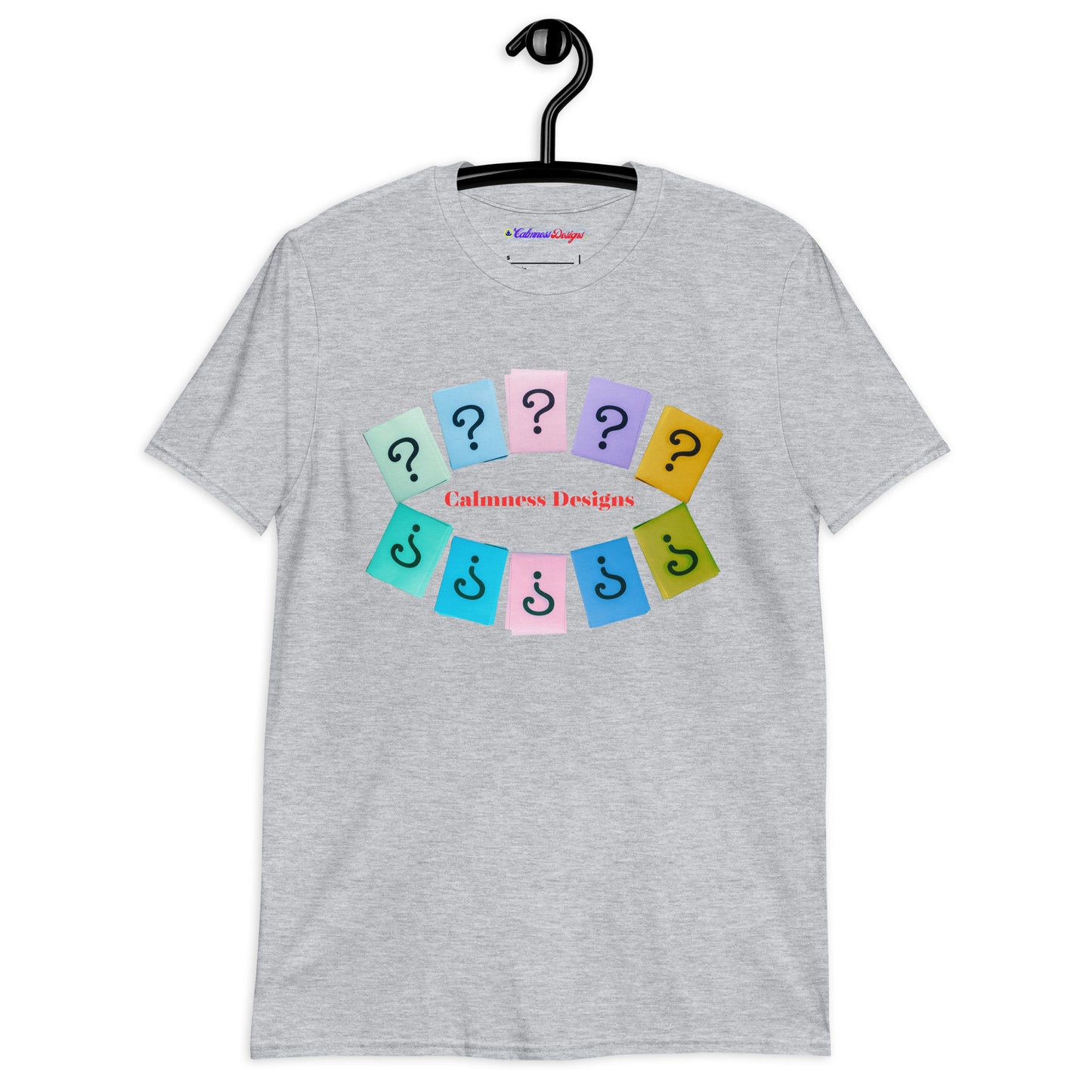 Questions (SIGNS), Calmness Designs, Creative Designs, Short-Sleeve Unisex T-Shirt