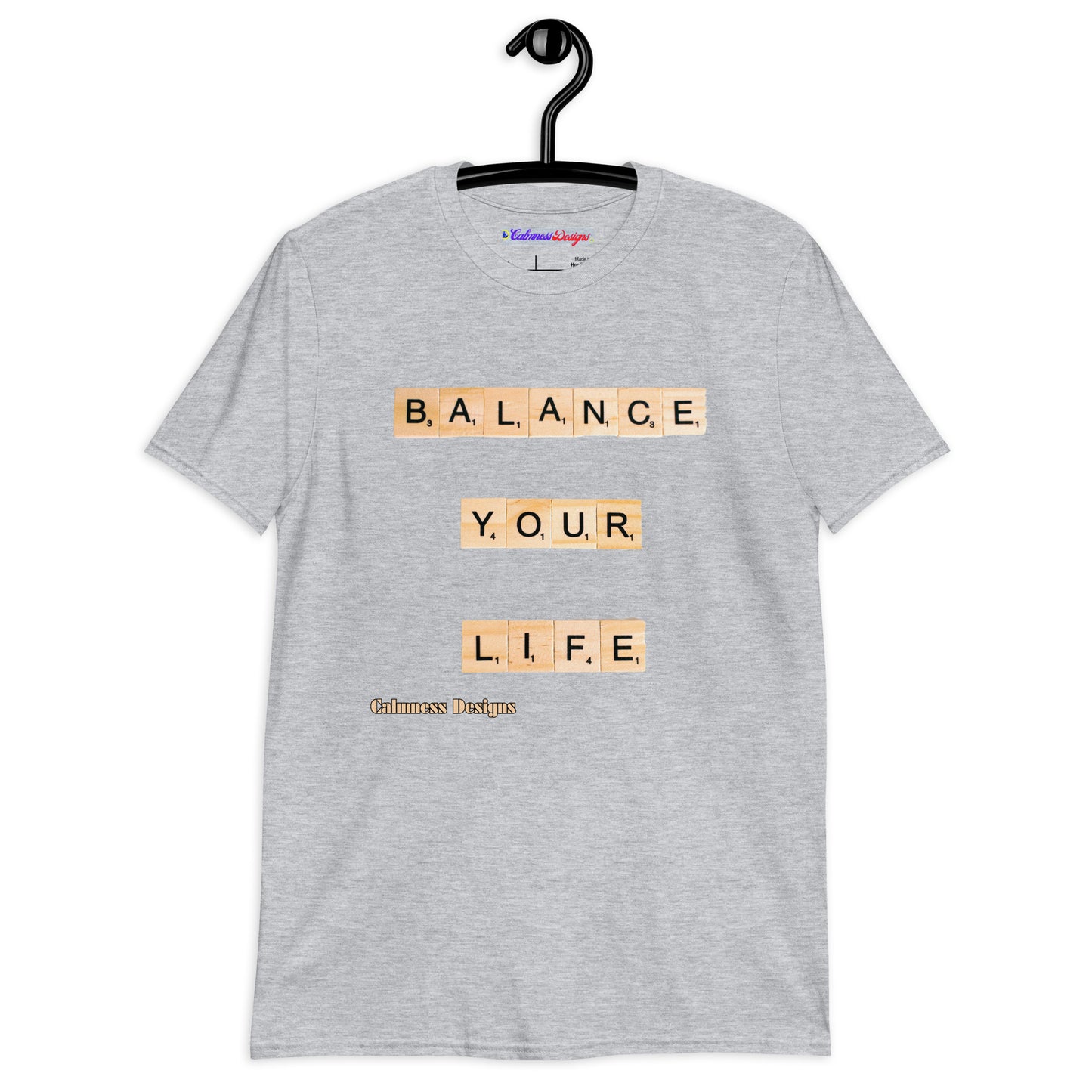 BALANCE YOUR LIFE, Calmness Designs, Creative Designs, Short-Sleeve Unisex T-Shirt