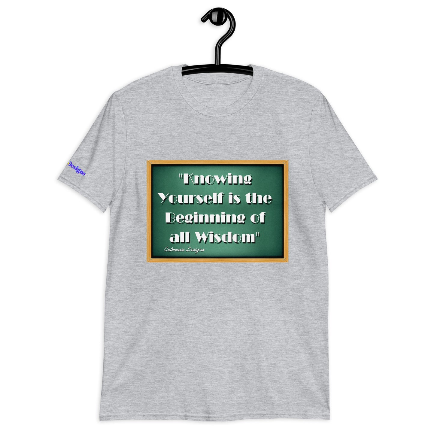 "Knowing Yourself is the Beginning of all Wisdom" Short-Sleeve Unisex T-Shirt
