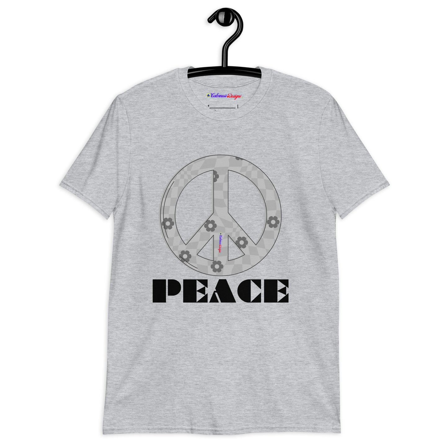PEACE, PEACE-SIGN, Calmness Designs, Short-Sleeve Unisex T-Shirt