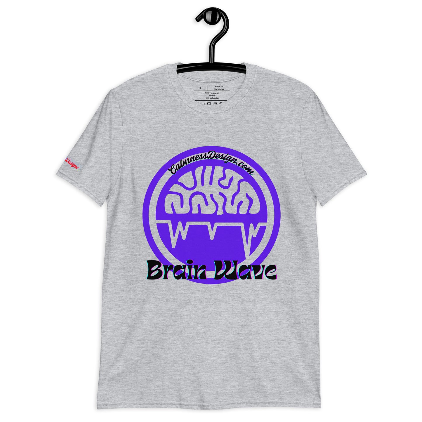 Brain Wave, CALMNESSDESGIN.COM, Short-Sleeve Unisex T-Shirt