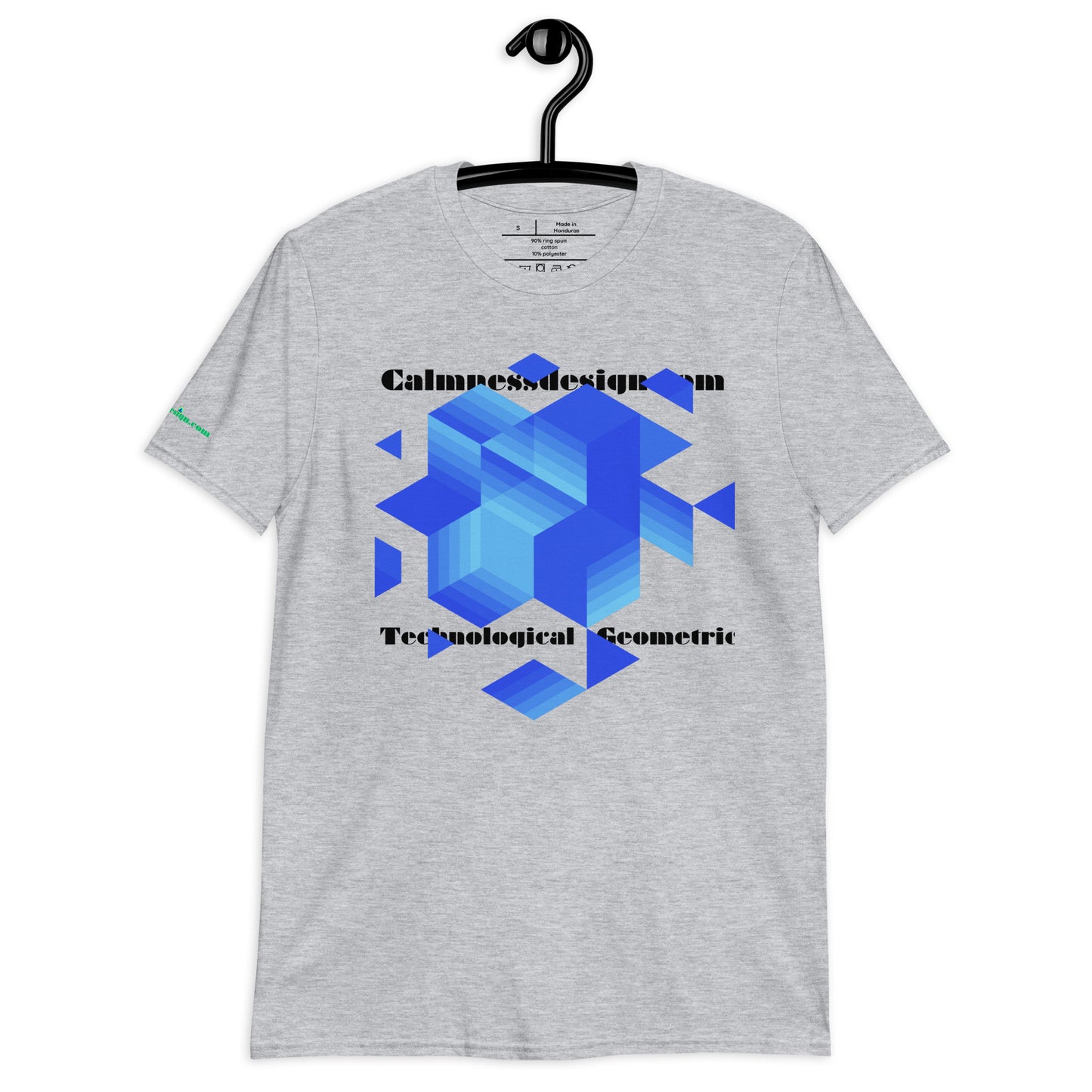 Technological and Geometric Element, Calmnessdesign.COM, Short-Sleeve Unisex T-Shirt