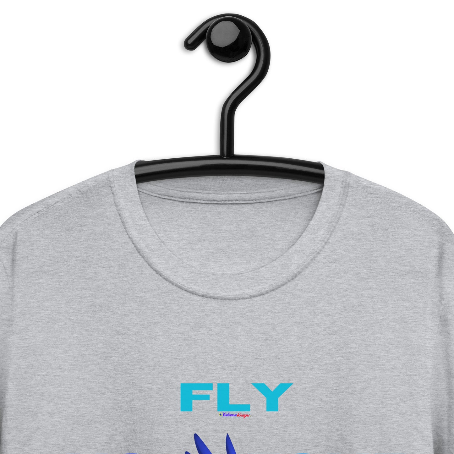 No Fly Zone, Beautiful Parrot Colorful, Flying, Calmness Designs, Short-Sleeve Unisex T-Shirt