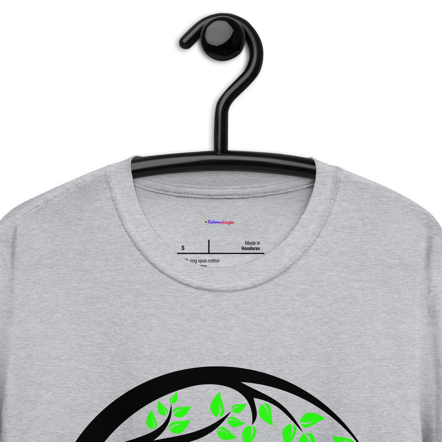 Nature Leaves, Flowers, Calmness Designs, Short-Sleeve Unisex T-Shirt