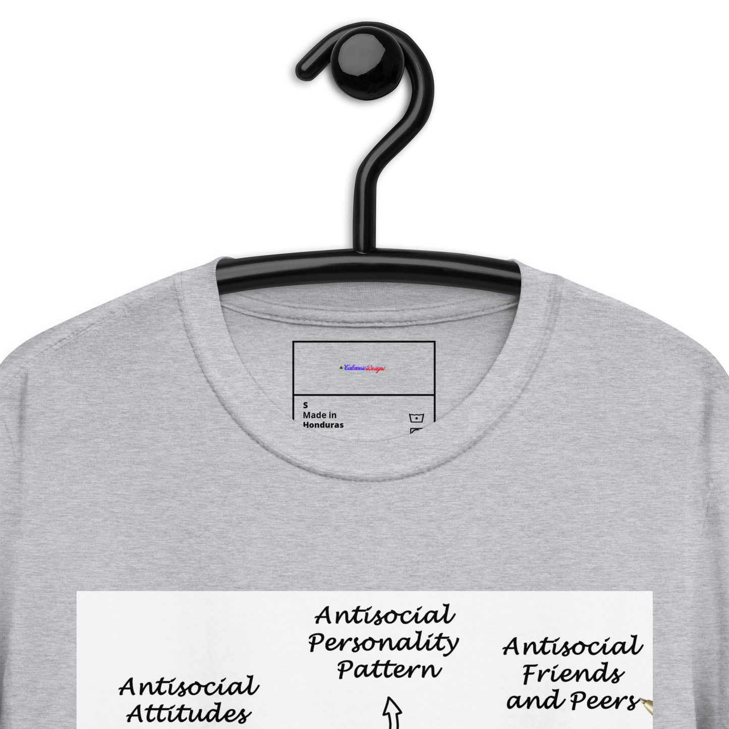 Mental Illness Consequences, Calmness Designs, Short-Sleeve Unisex T-Shirt