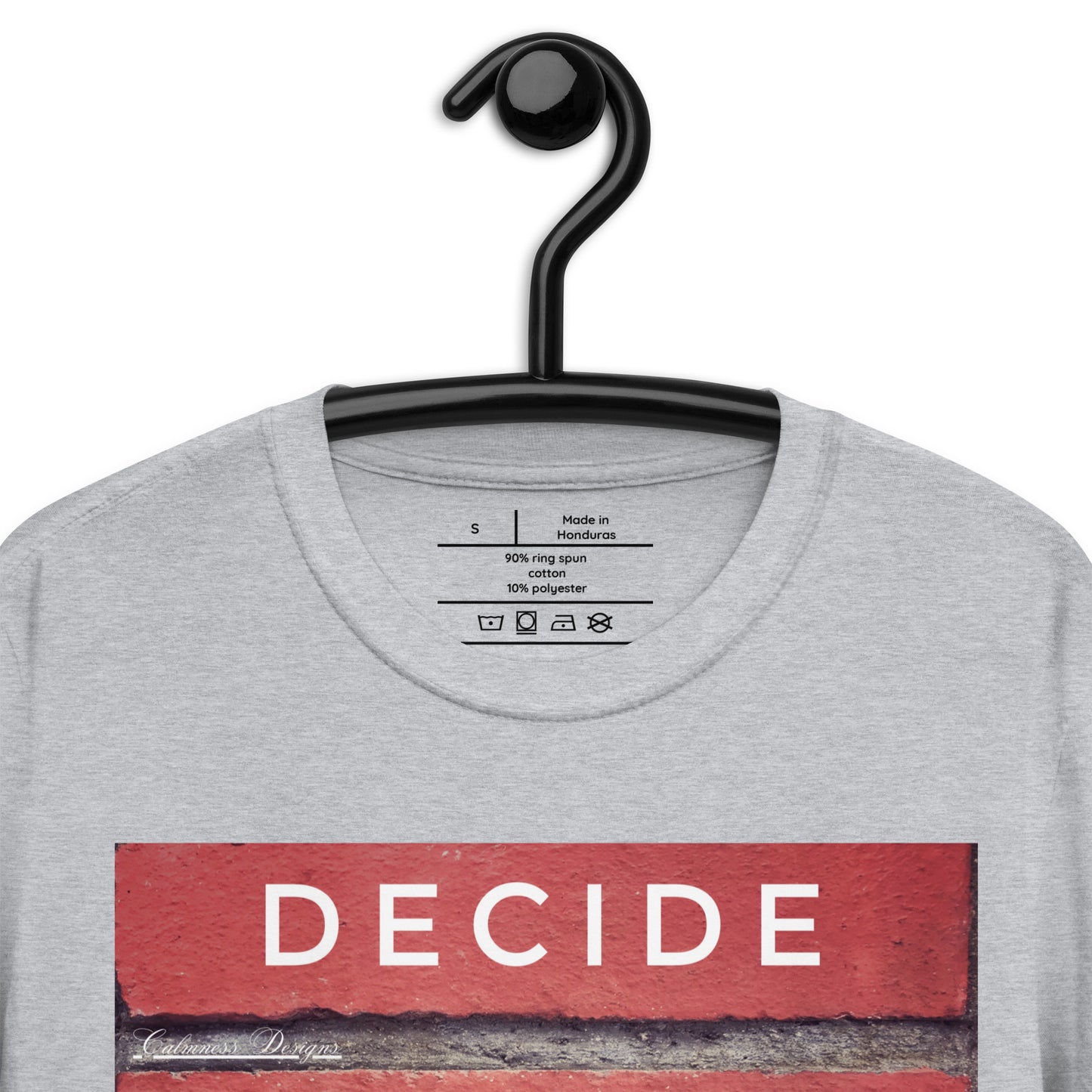 DECIDE, COMMIT, FOCUS, SUCCEED, Calmness Designs, Creative Designs, Short-Sleeve Unisex T-Shirt