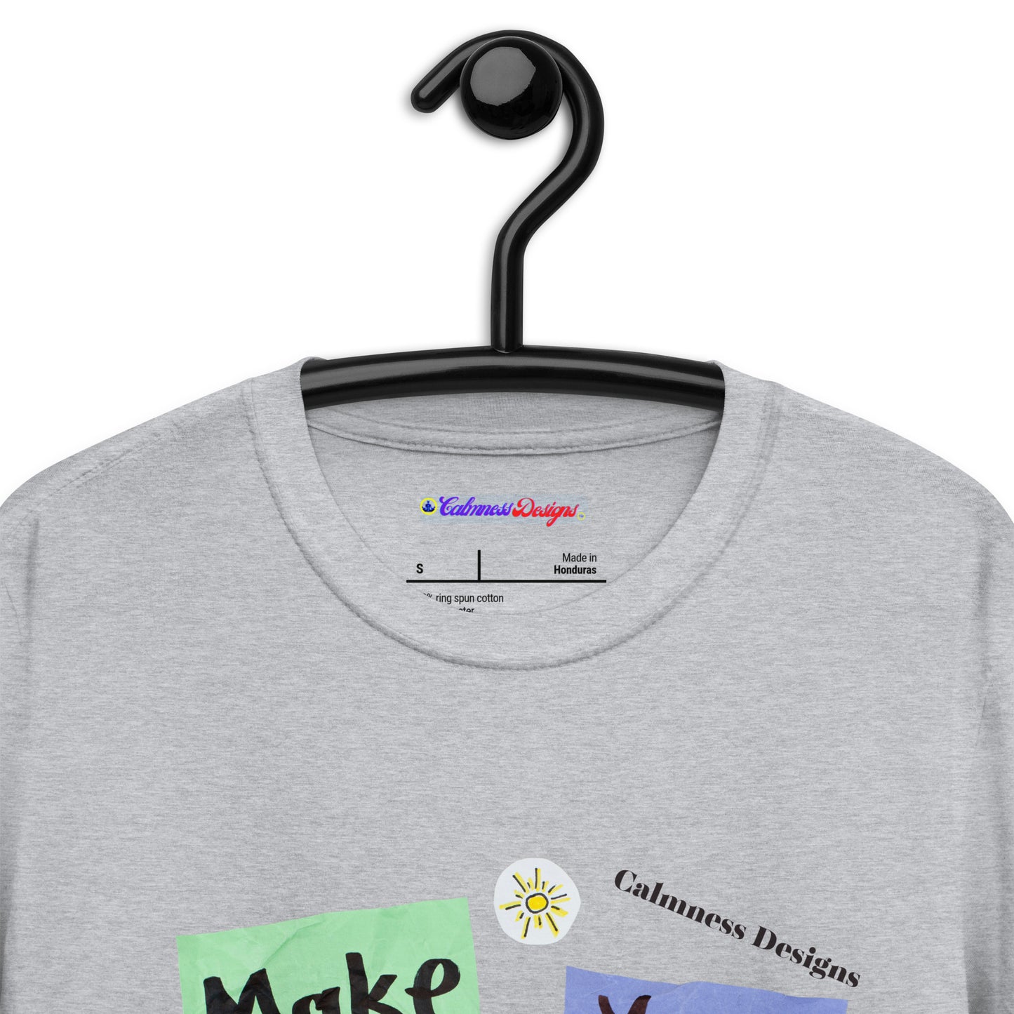 Make Your Day Brighter Than Yesterday, (BUS, HEART), Calmness Designs, Creative Designs, Short-Sleeve Unisex T-Shirt