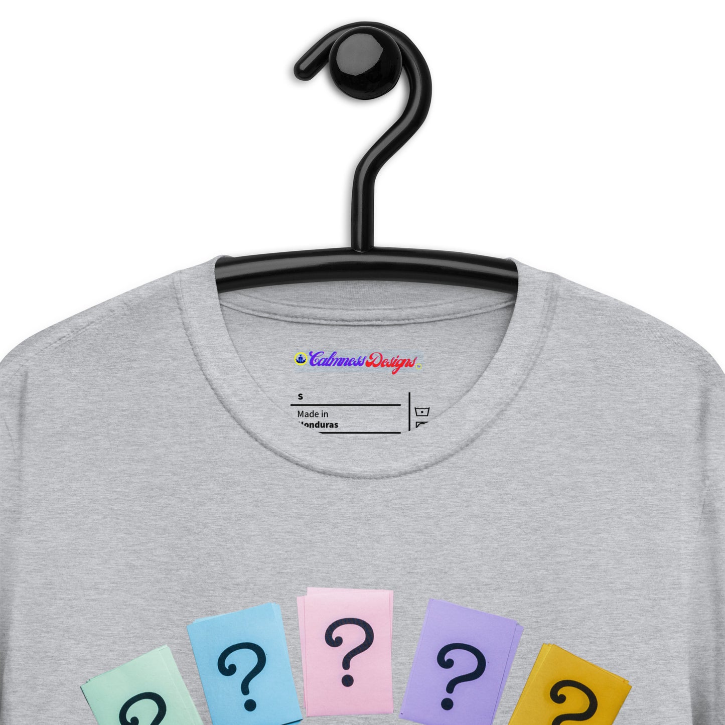 Questions (SIGNS), Calmness Designs, Creative Designs, Short-Sleeve Unisex T-Shirt