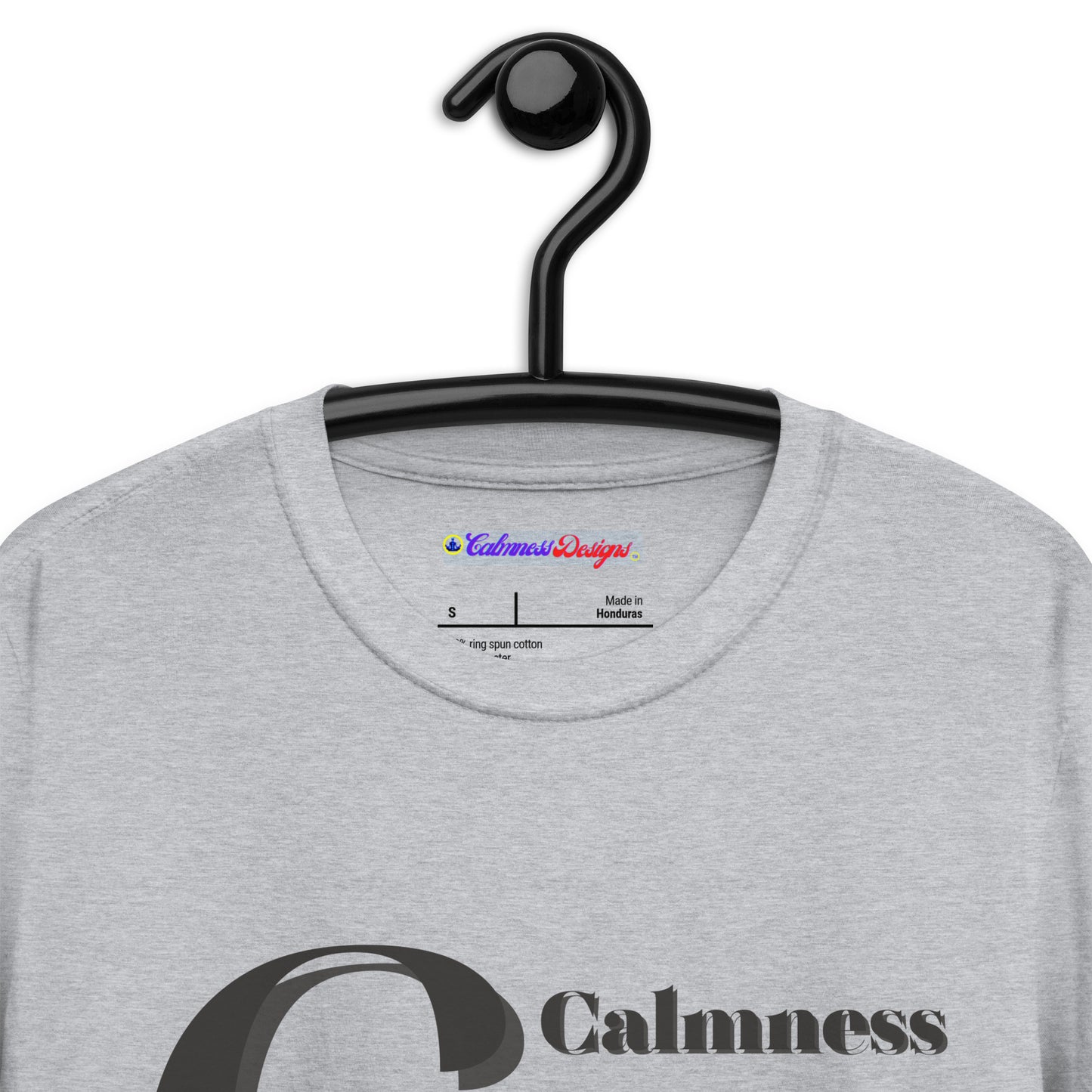 Logo CALMNESS DESIGNS, (C D), Calmness Designs, Creative Designs, Short-Sleeve Unisex T-Shirt