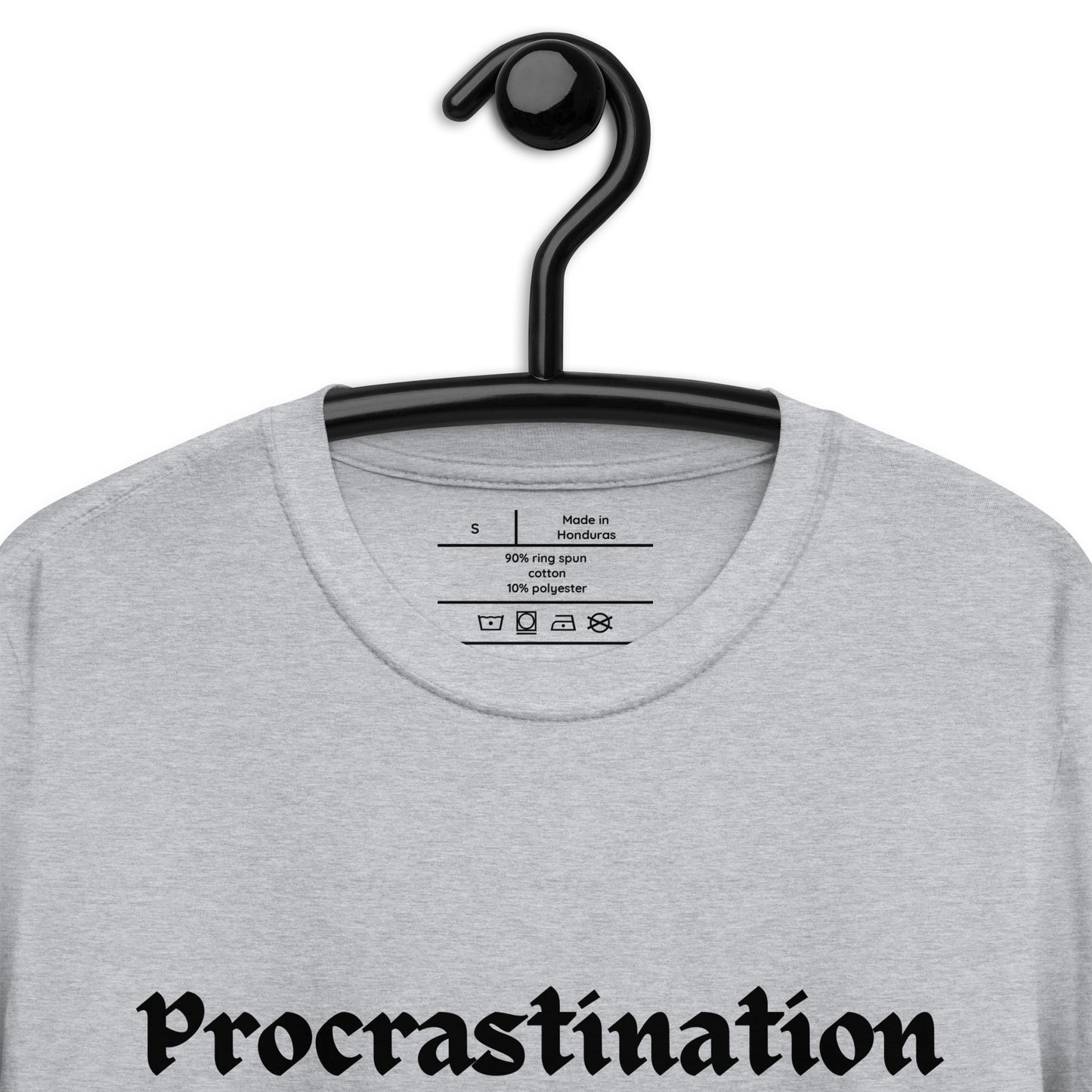 Procrastination is the Thief of TIME, Calmness Designs, Short-Sleeve Unisex T-Shirt