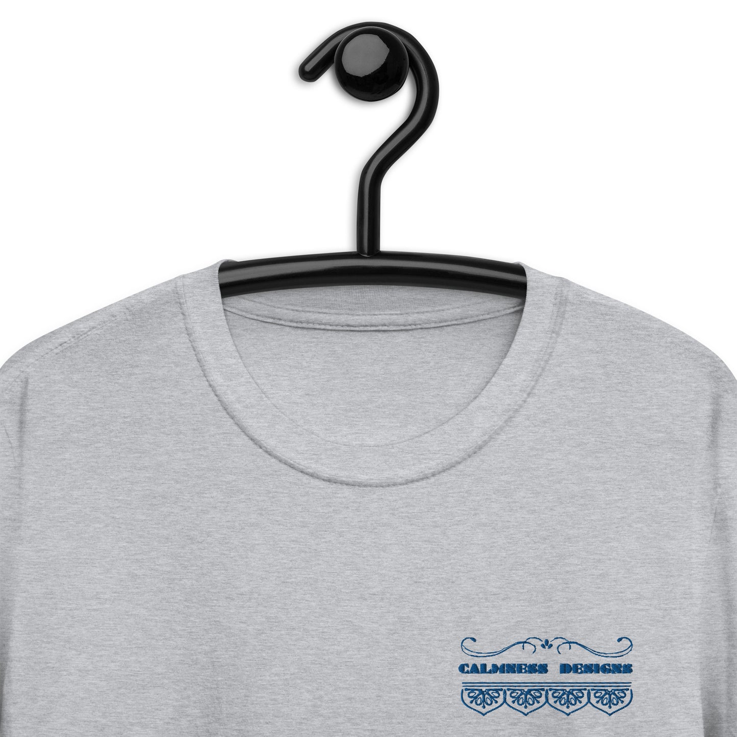 Bidri Decorative Elements Border BLUE, CALMNESS DESIGNS, Creative Designer's, Short-Sleeve Unisex T-Shirt