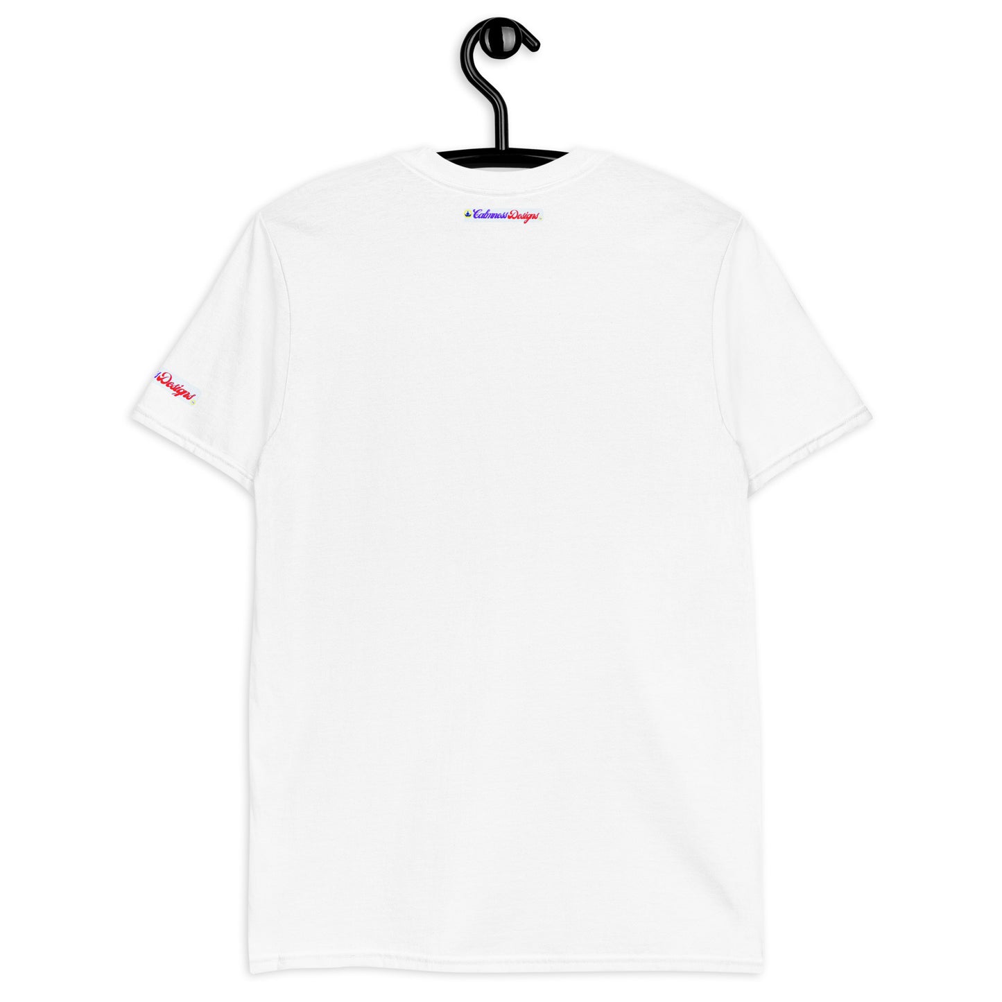 Calmness Designs, (C D) Logo, Creative Designs, Short-Sleeve Unisex T-Shirt