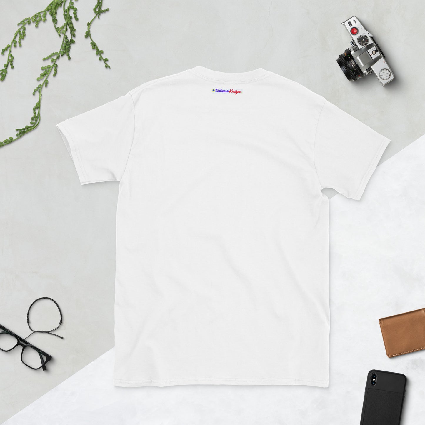 Rose Gold Monogram Floral Flowers, (C D) Calmness Designs, Creative Designs, Short-Sleeve Unisex T-Shirt