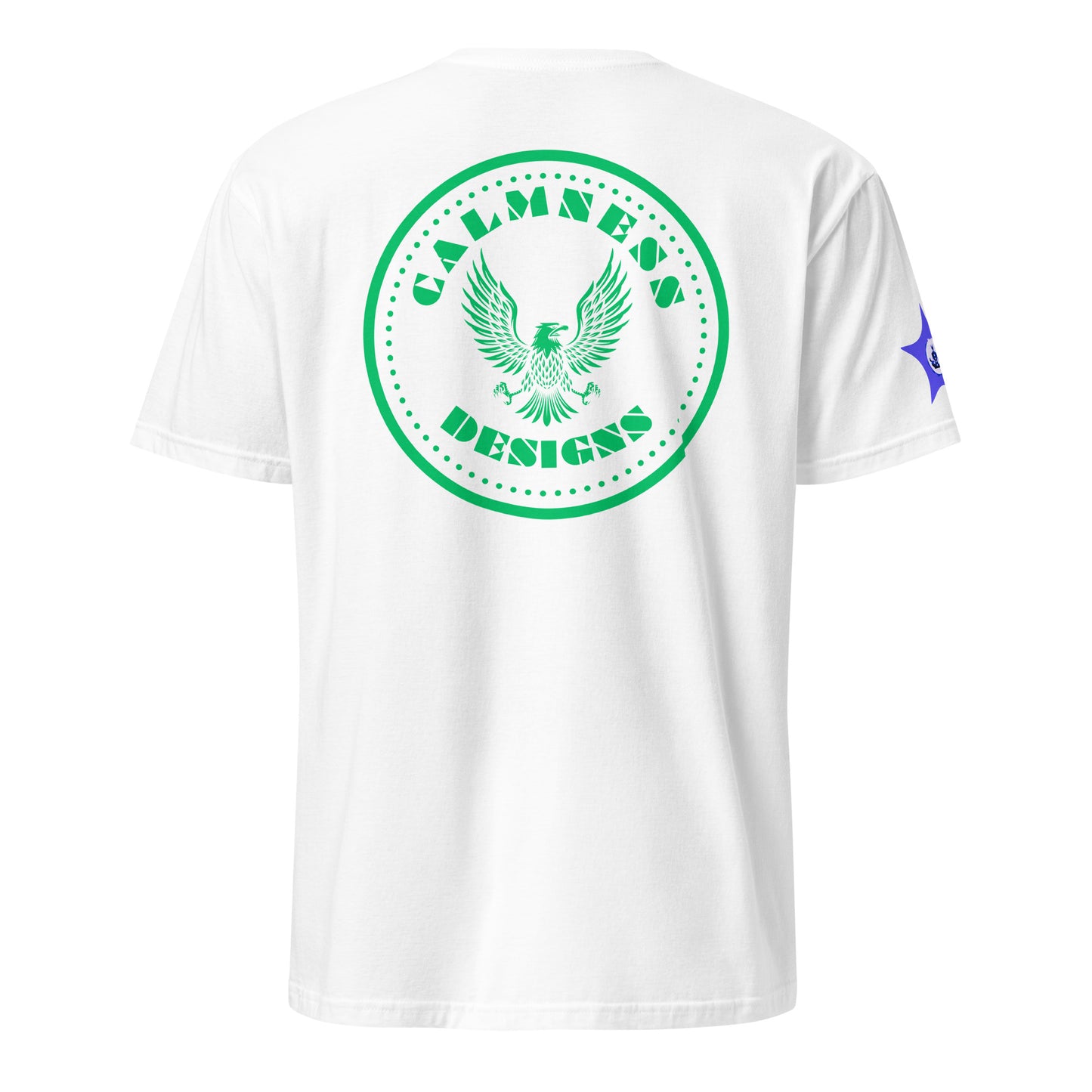Red & Blue Sunflower Illustration 4TH JULY, USA, Eagle Vintage Illustration, CALMNESS DESIGNS, Creative Designer's, Short-Sleeve Unisex T-Shirt