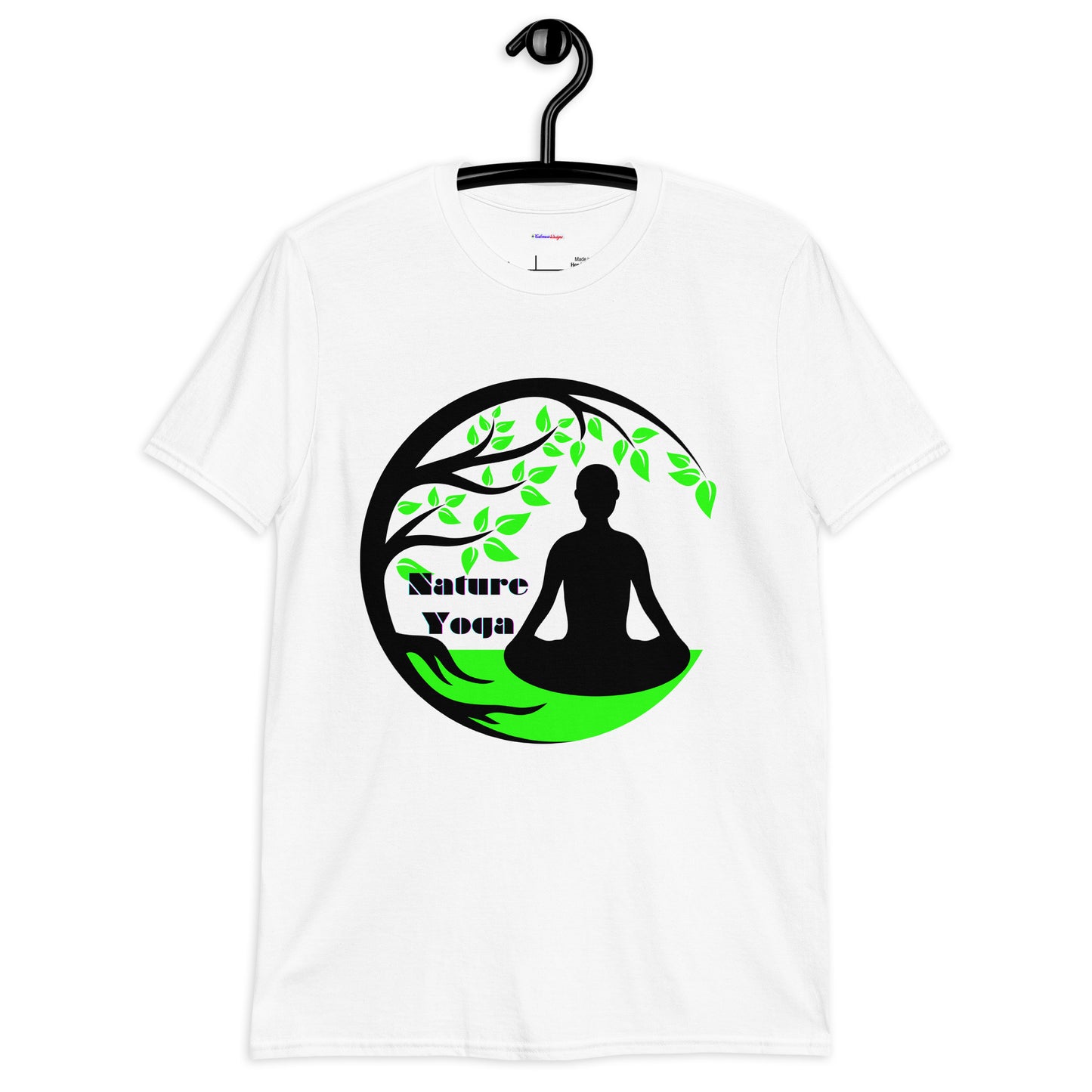 Nature Leaves, Flowers, Calmness Designs, Short-Sleeve Unisex T-Shirt