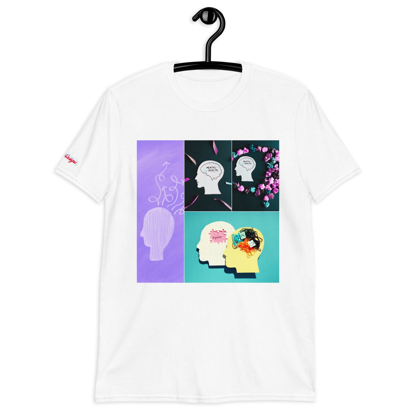 Mental Disorders, Mental Health Flowers, Calmness Designs, Short-Sleeve Unisex T-Shirt