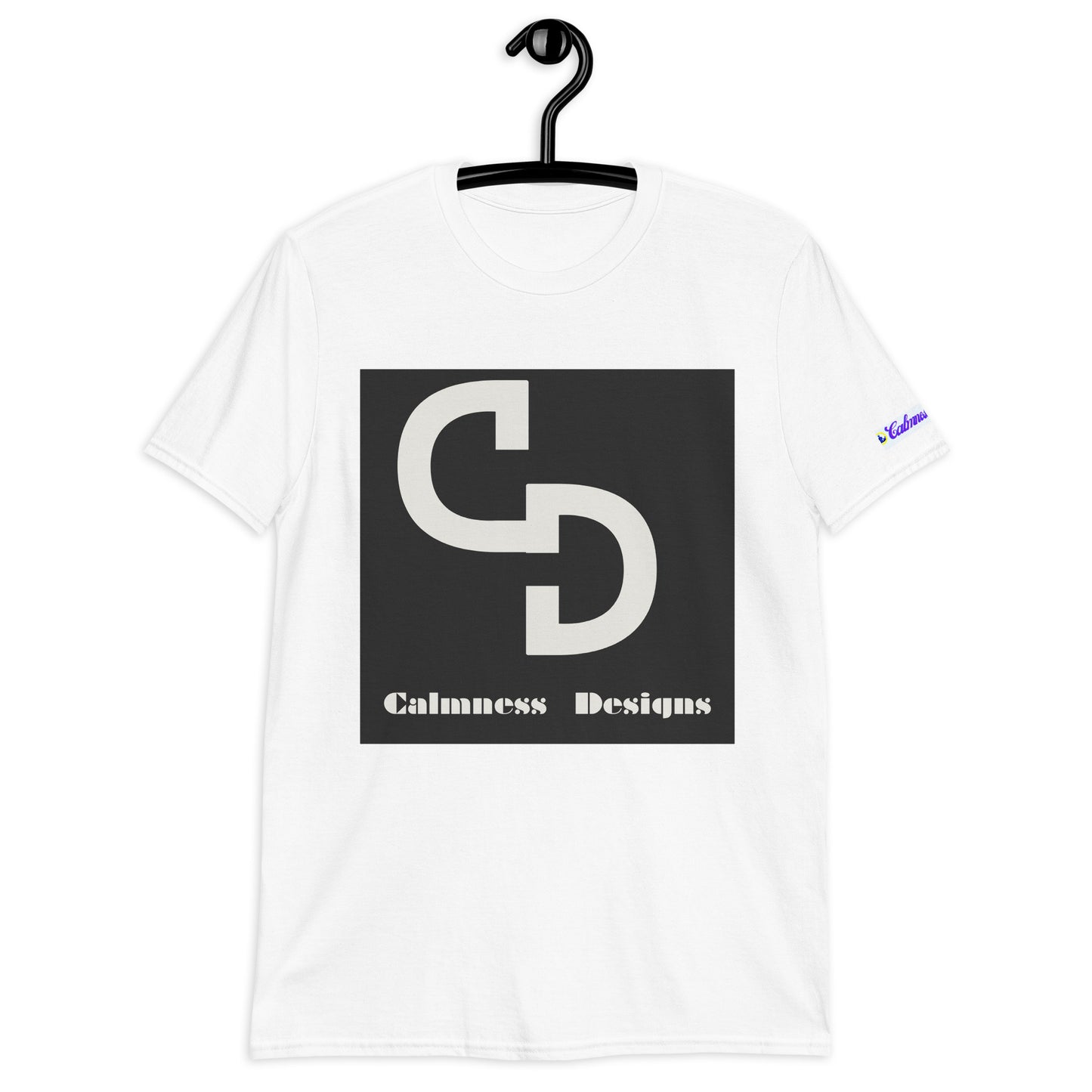 Calmness Designs, (C D) Logo, Creative Designs, Short-Sleeve Unisex T-Shirt