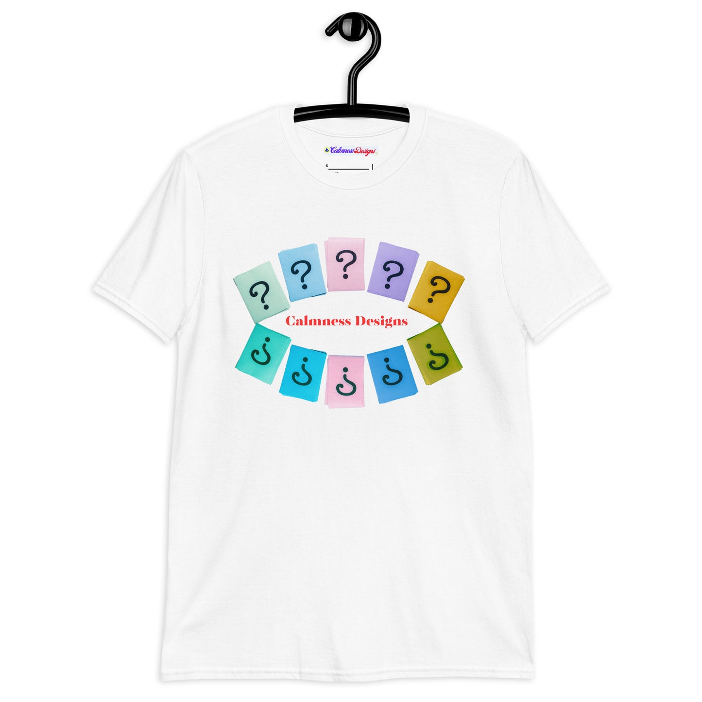 Questions (SIGNS), Calmness Designs, Creative Designs, Short-Sleeve Unisex T-Shirt