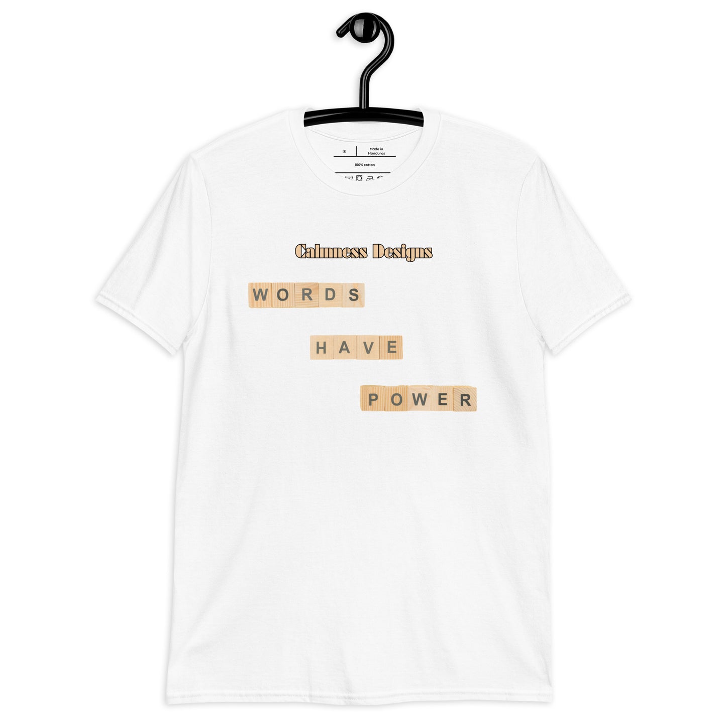 WORDS HAVE POWER, Calmness Designs, Creative Designs, Short-Sleeve Unisex T-Shirt