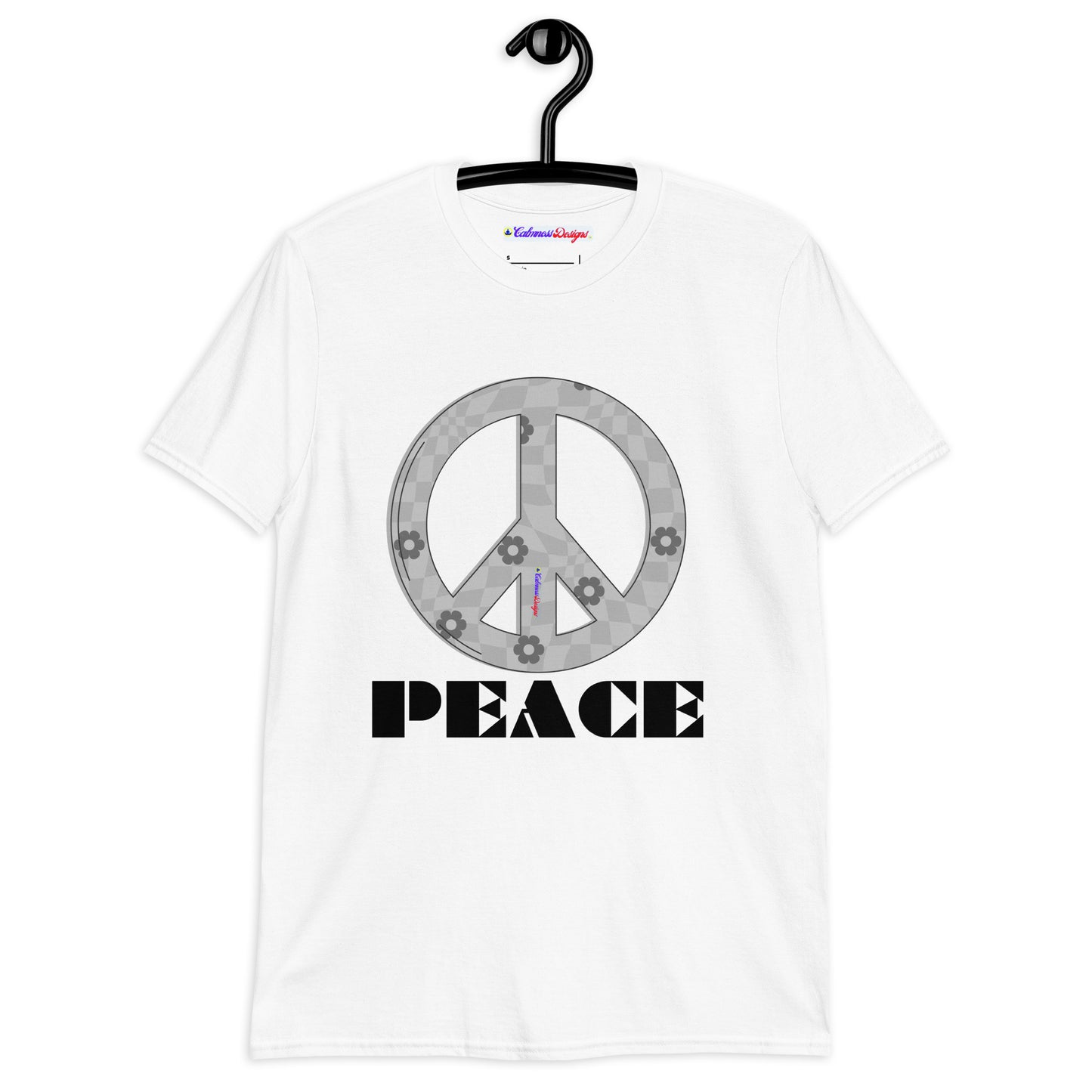 PEACE, PEACE-SIGN, Calmness Designs, Short-Sleeve Unisex T-Shirt