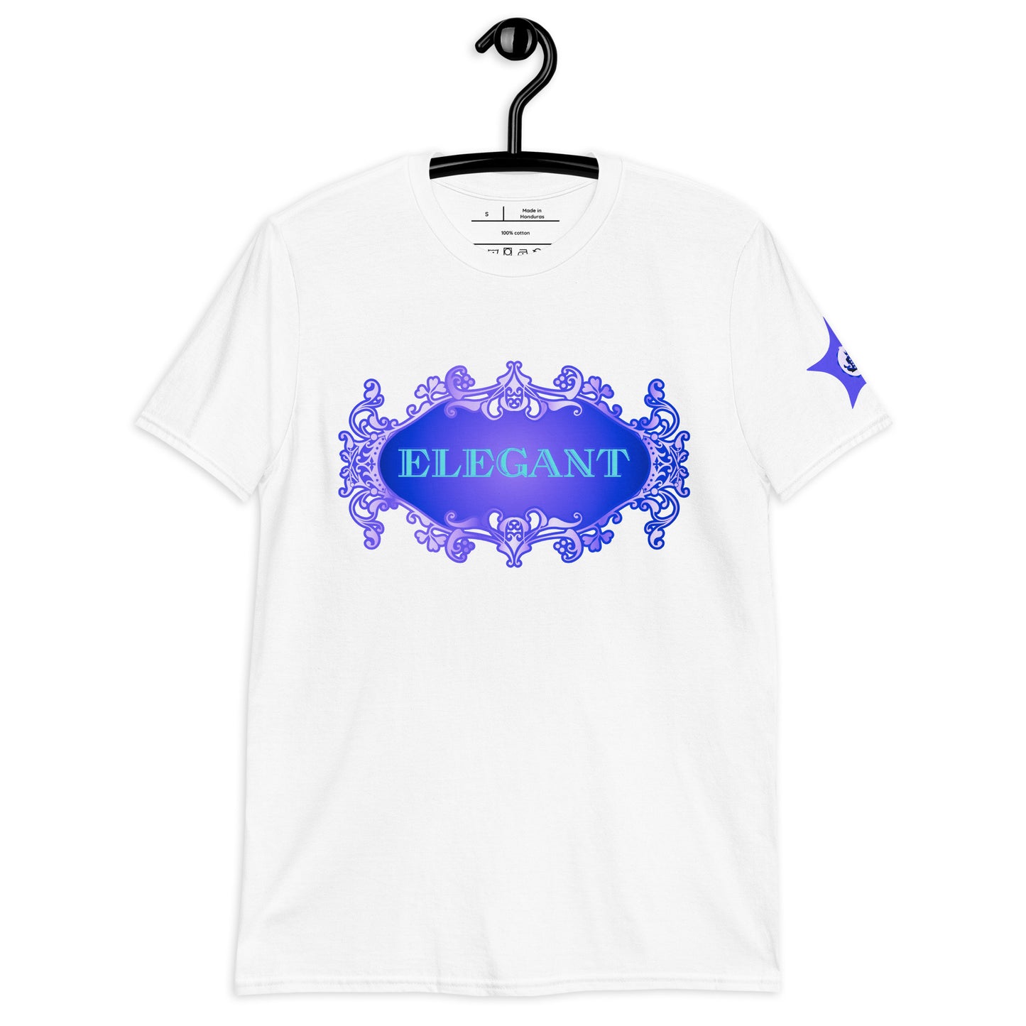 Elegant GOLDEN FRAME, CALMNESS DESIGNS, Creative Designer's, Short-Sleeve Unisex T-Shirt