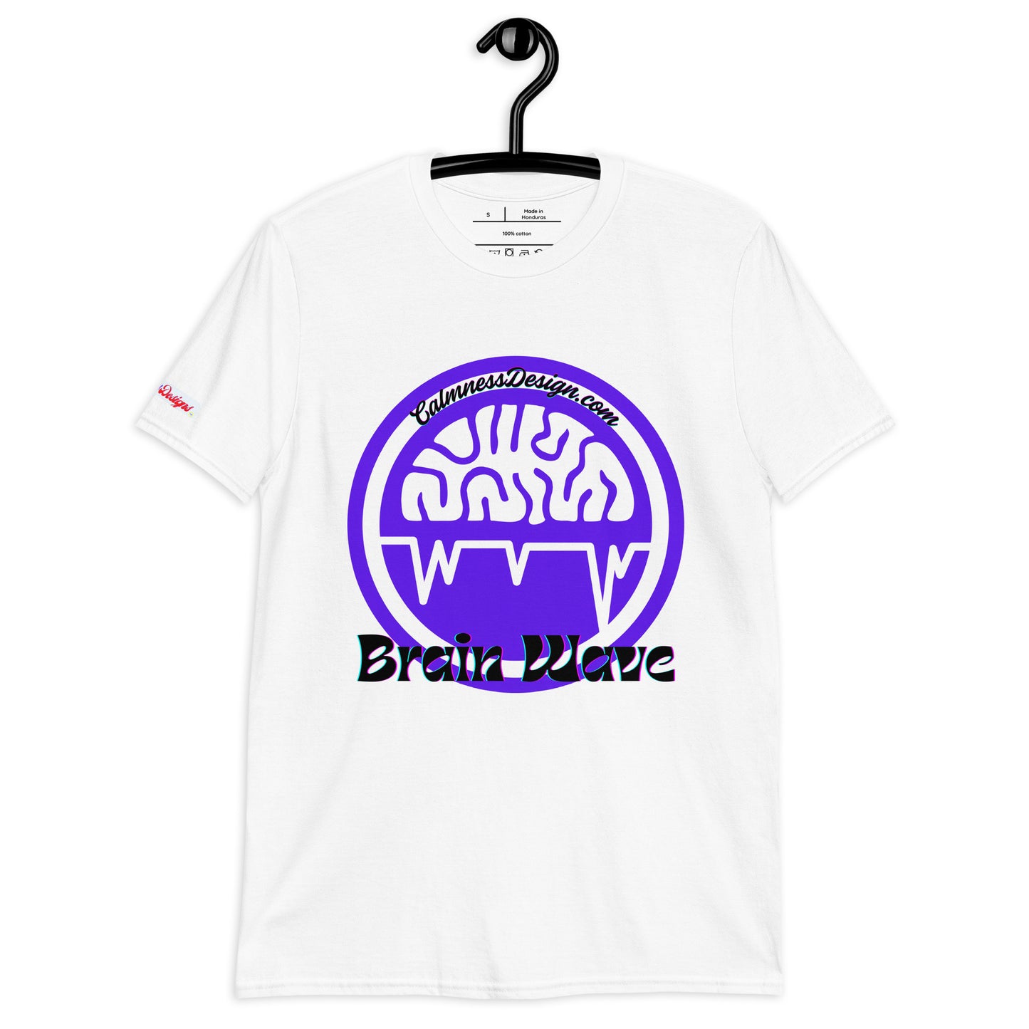 Brain Wave, CALMNESSDESGIN.COM, Short-Sleeve Unisex T-Shirt