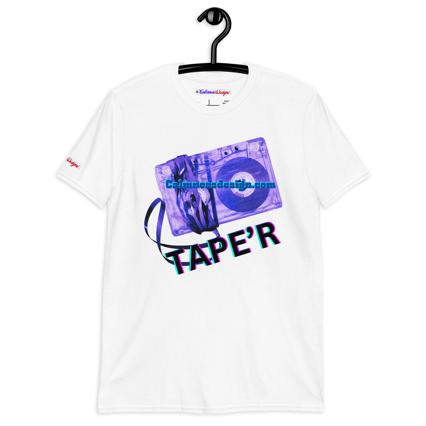 Cassette Tape, CALMNESSDESGIN.COM, Short-Sleeve Unisex T-Shirt