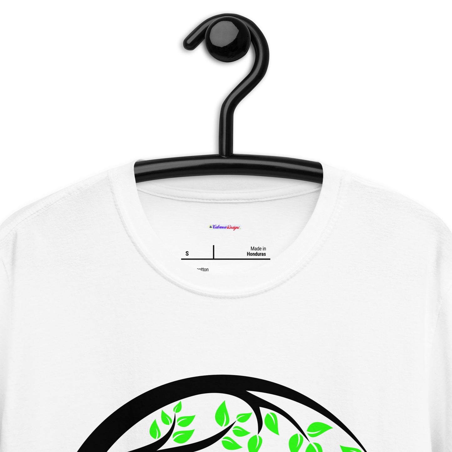 Nature Leaves, Flowers, Calmness Designs, Short-Sleeve Unisex T-Shirt