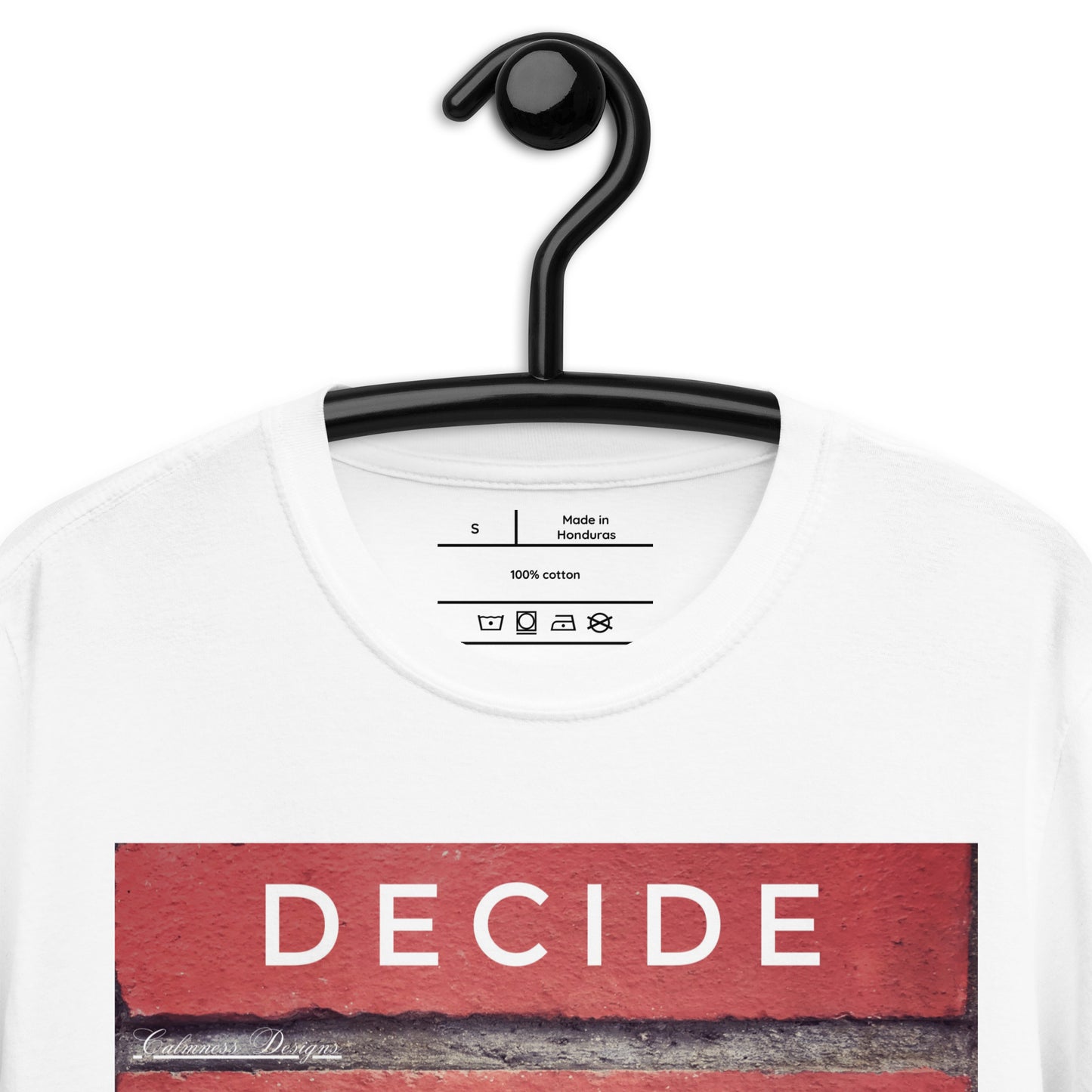 DECIDE, COMMIT, FOCUS, SUCCEED, Calmness Designs, Creative Designs, Short-Sleeve Unisex T-Shirt