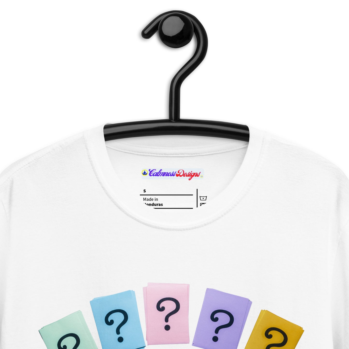 Questions (SIGNS), Calmness Designs, Creative Designs, Short-Sleeve Unisex T-Shirt