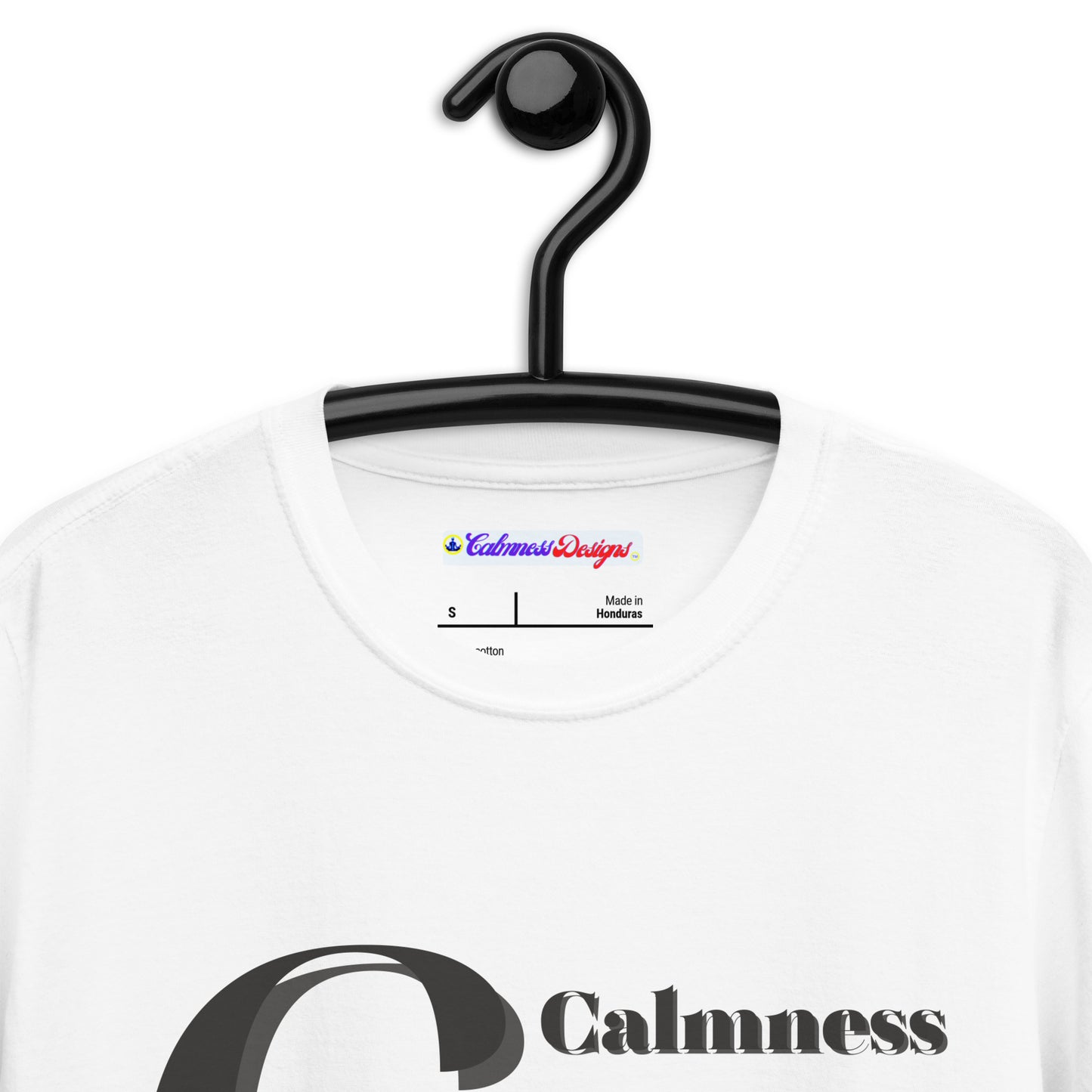 Logo CALMNESS DESIGNS, (C D), Calmness Designs, Creative Designs, Short-Sleeve Unisex T-Shirt